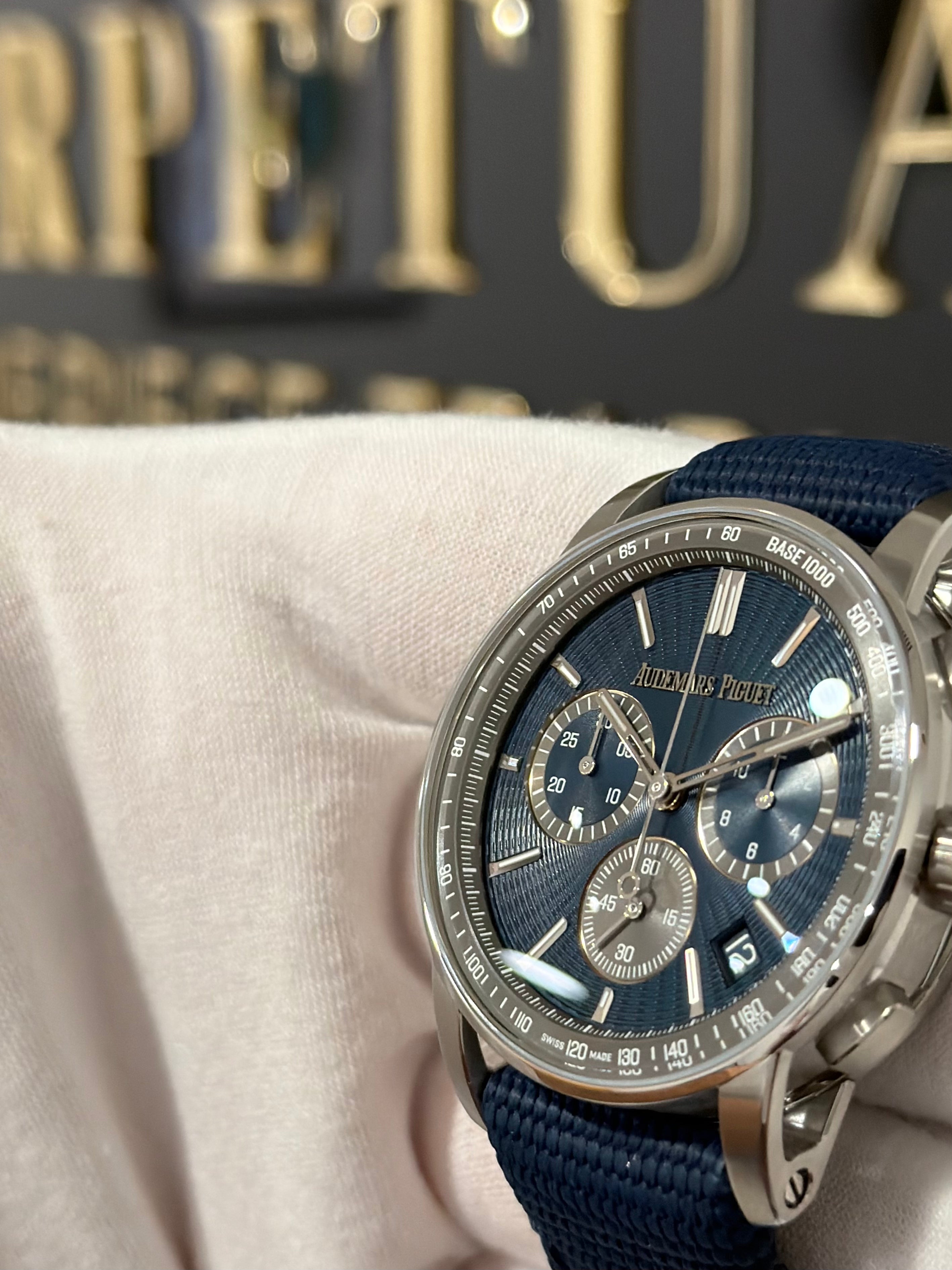 AUDEMARS PIGUET CODE 11.59 BLUE CHRONOGRAPH 26393ST