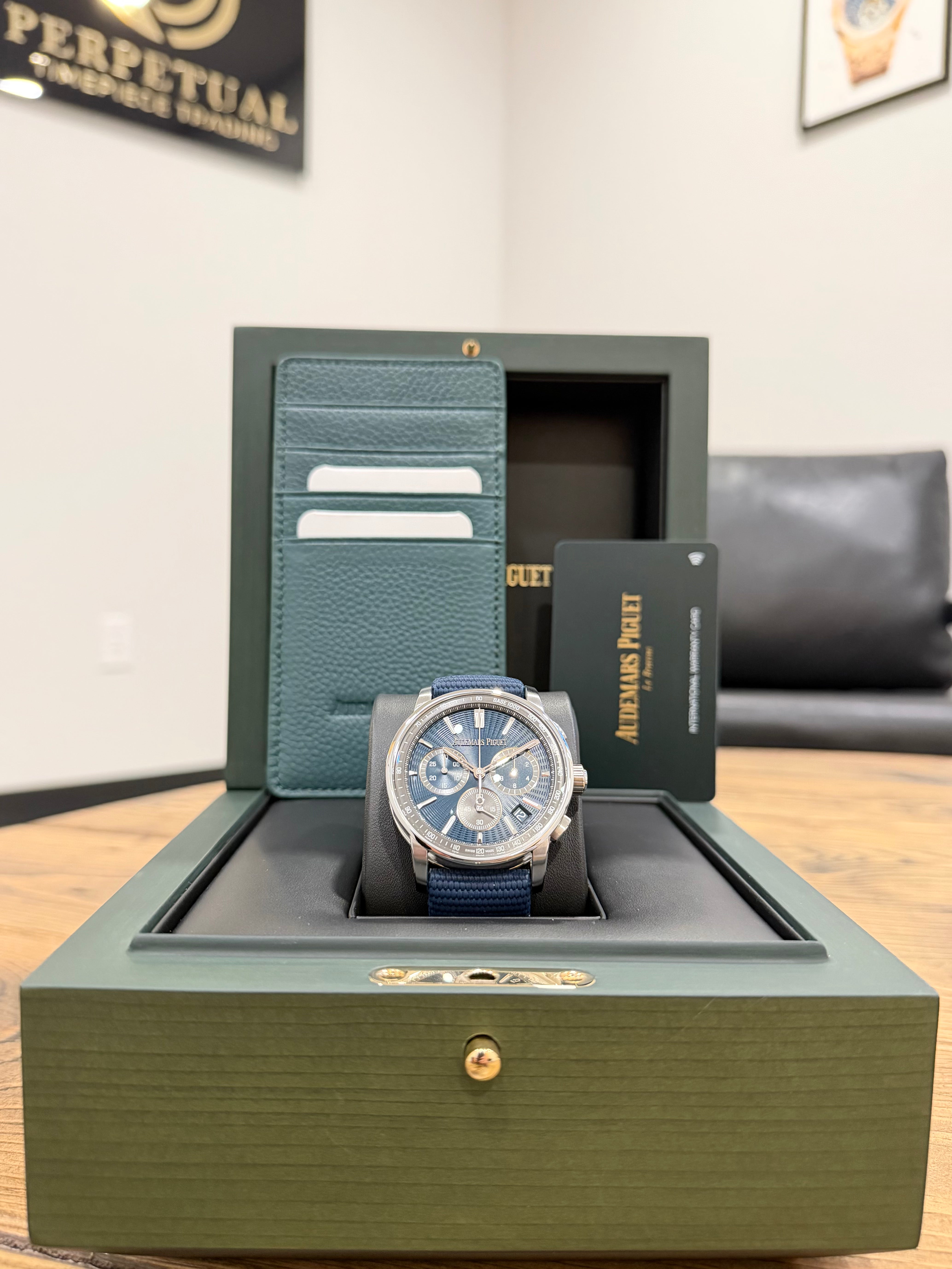 AUDEMARS PIGUET CODE 11.59 BLUE CHRONOGRAPH 26393ST
