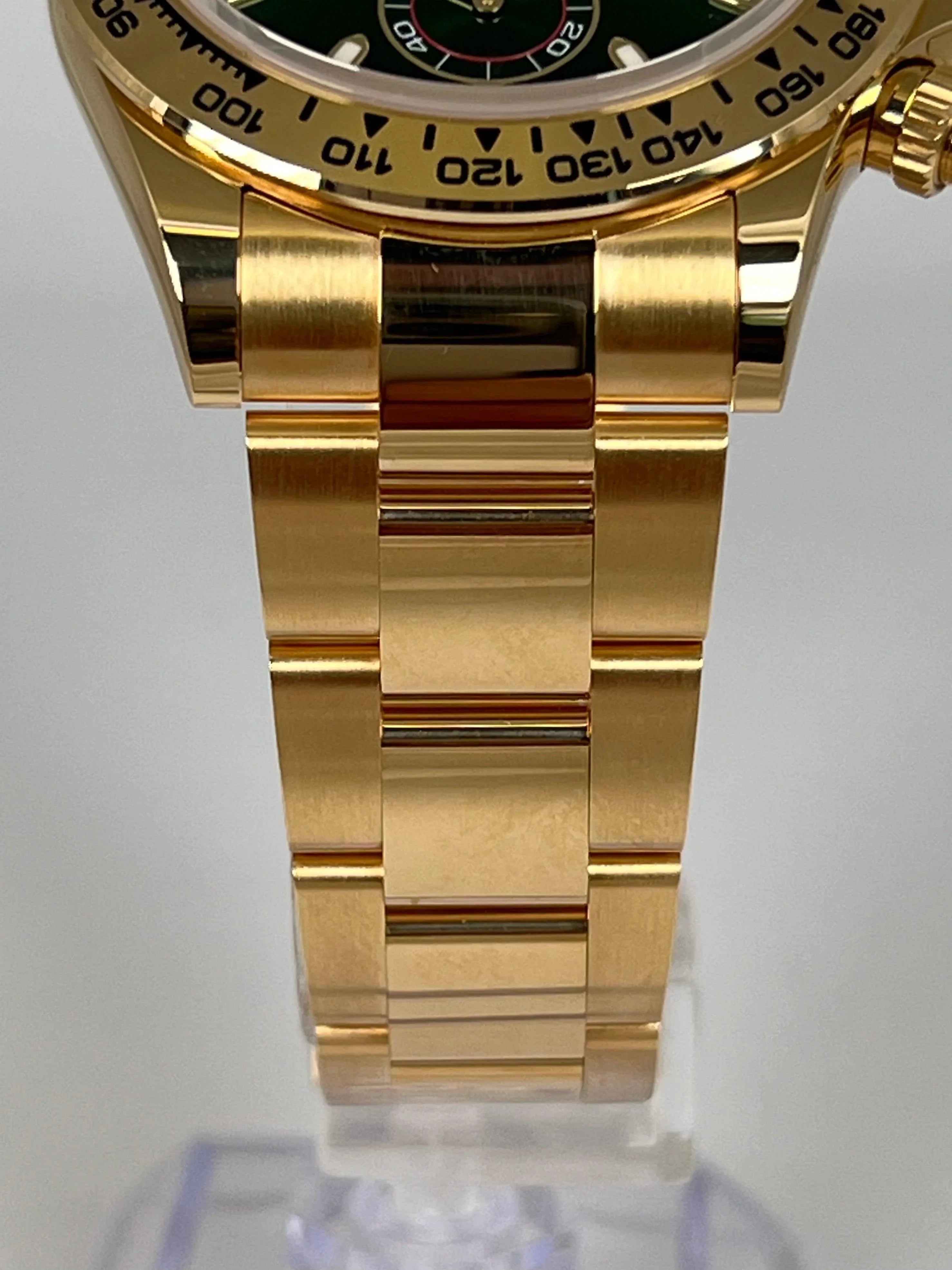 ROLEX DAYTONA YELLOW GOLD GREEN DIAL JOHN MAYOR 116508