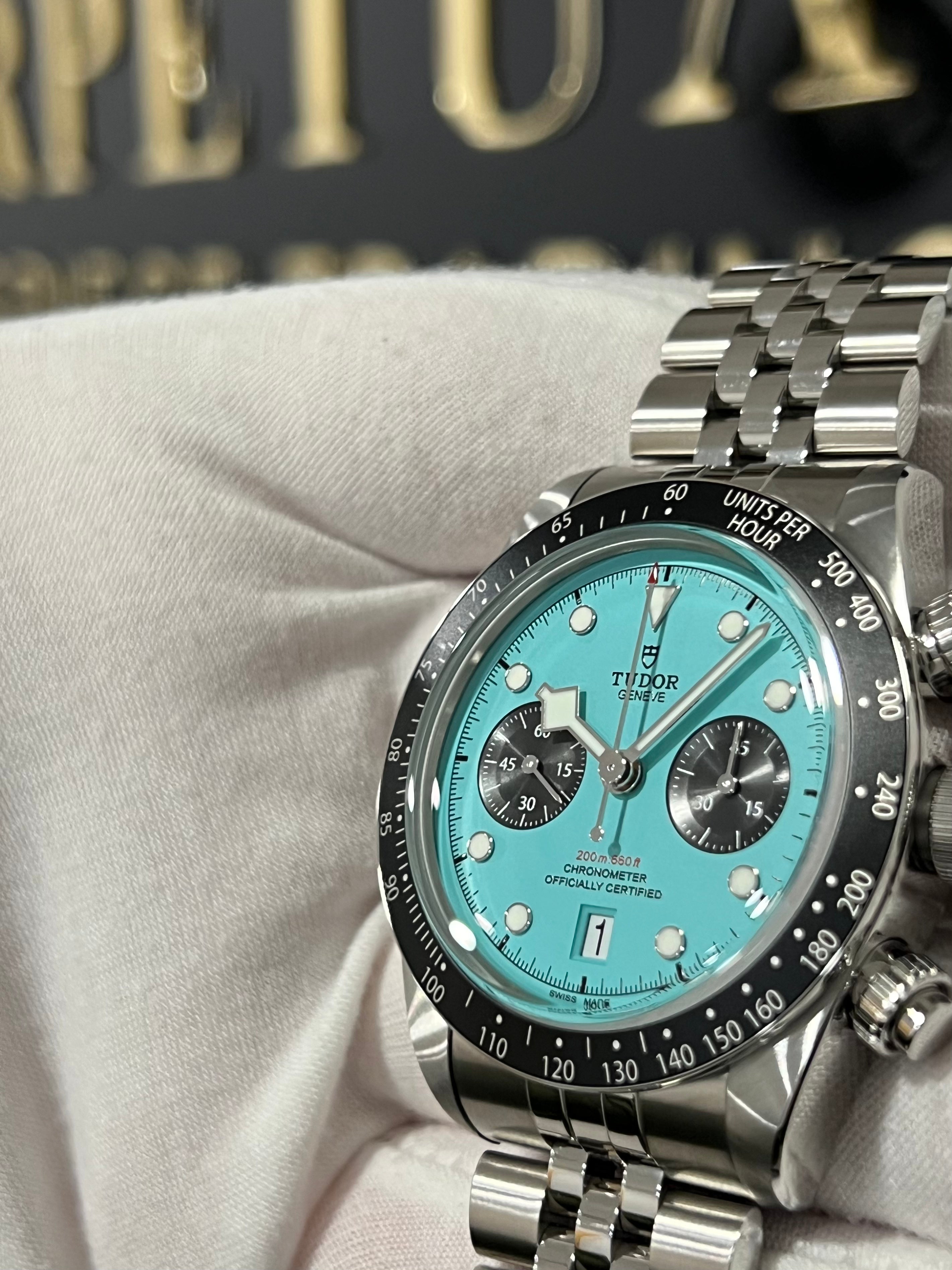 TUDOR BLACK BAY CHRONO TURQUOISE 79360N