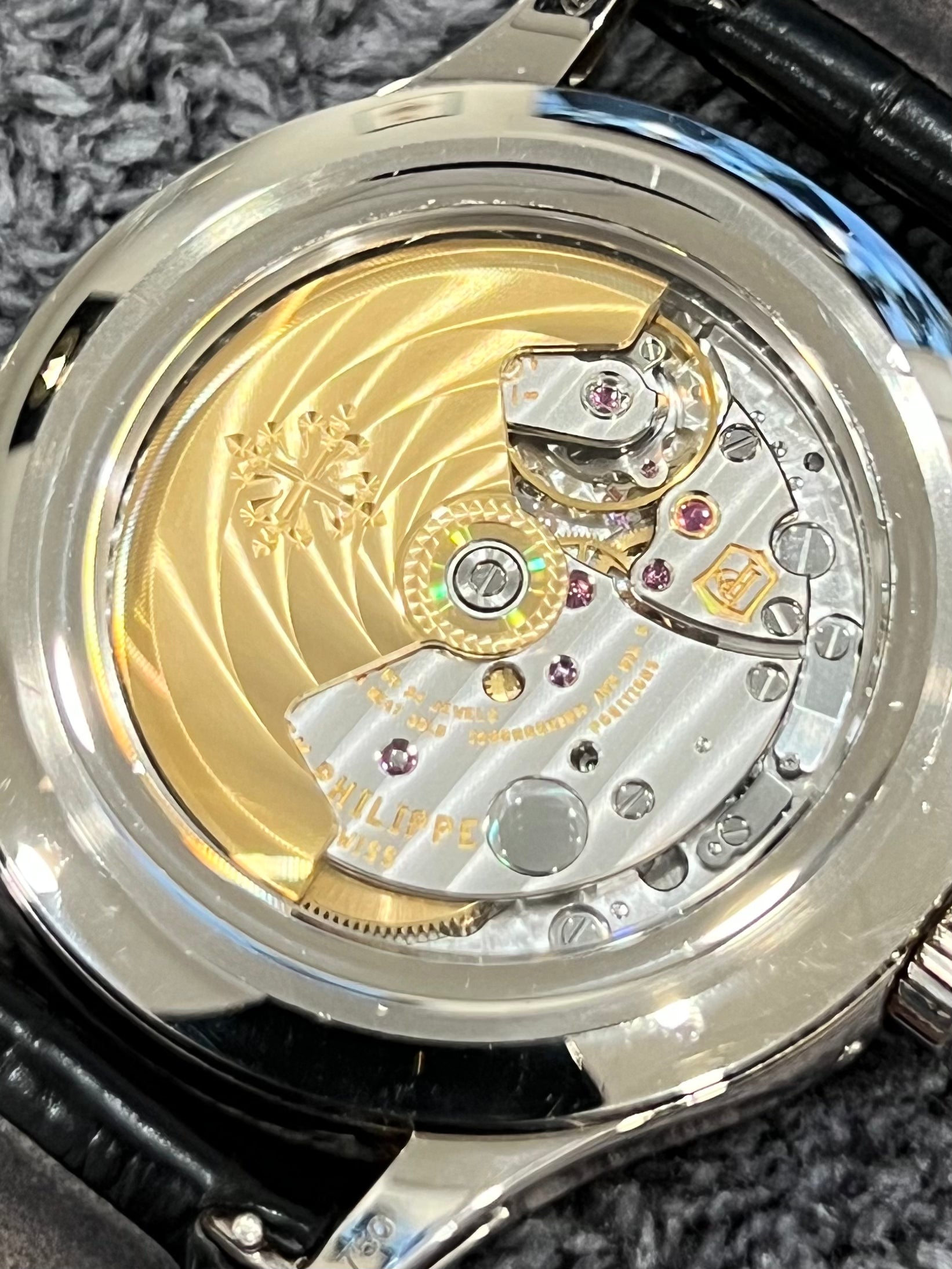 PATEK PHILIPPE ANNUAL CALENDAR BLACK DIAL 5205G