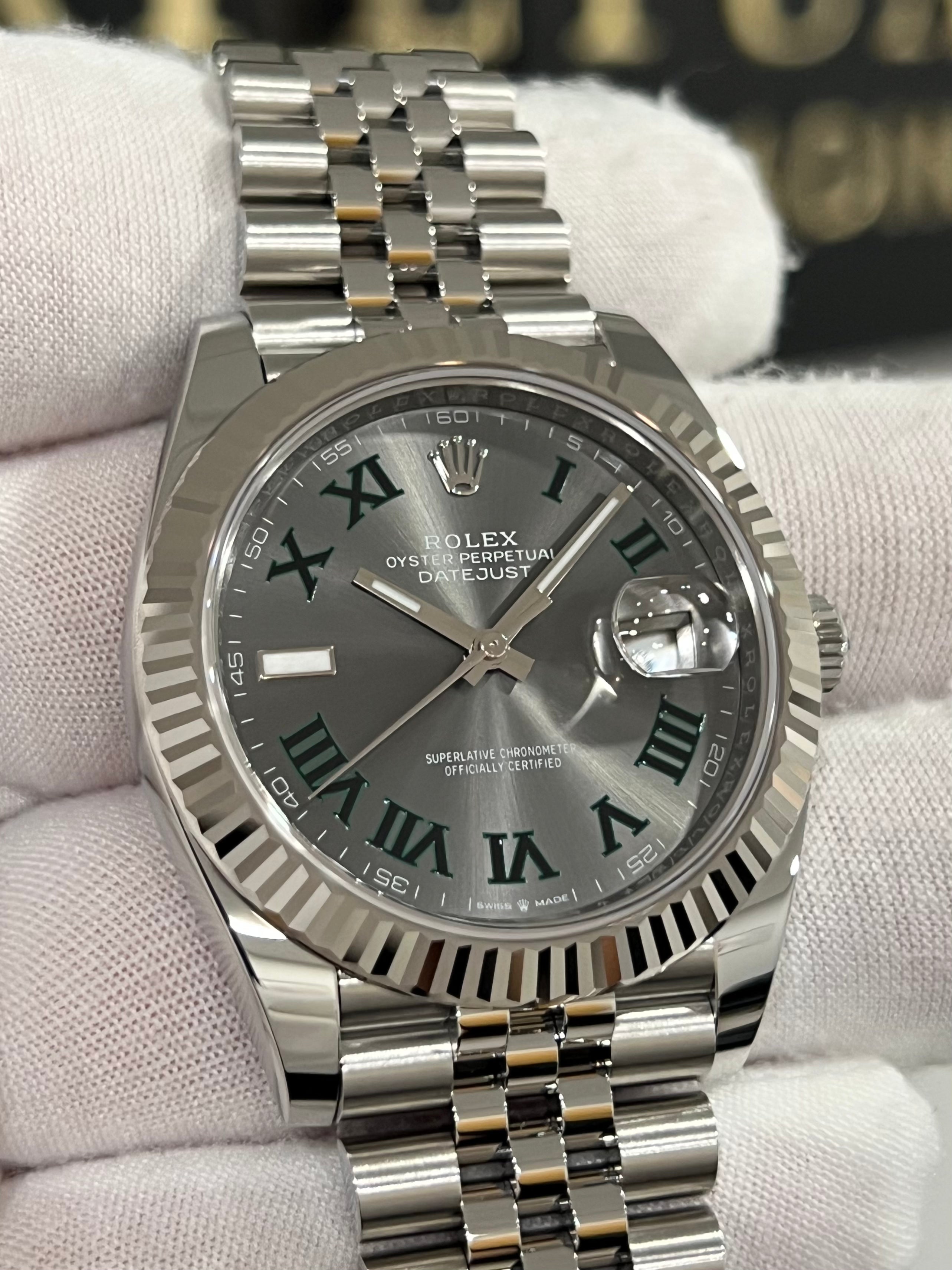 ROLEX DATEJUST 41 WIMBLEDON 126334