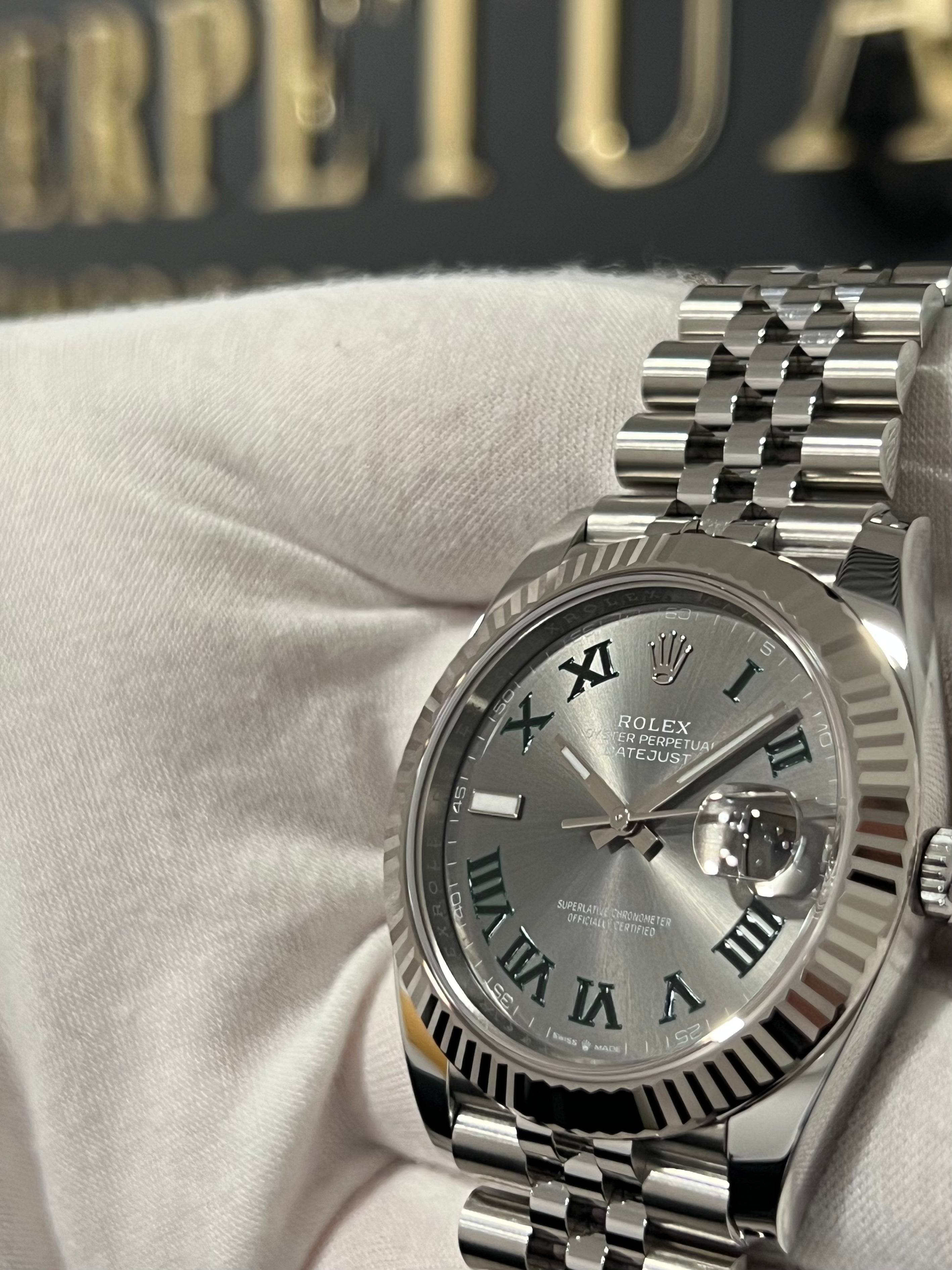 ROLEX DATEJUST 41 WIMBLEDON 126334