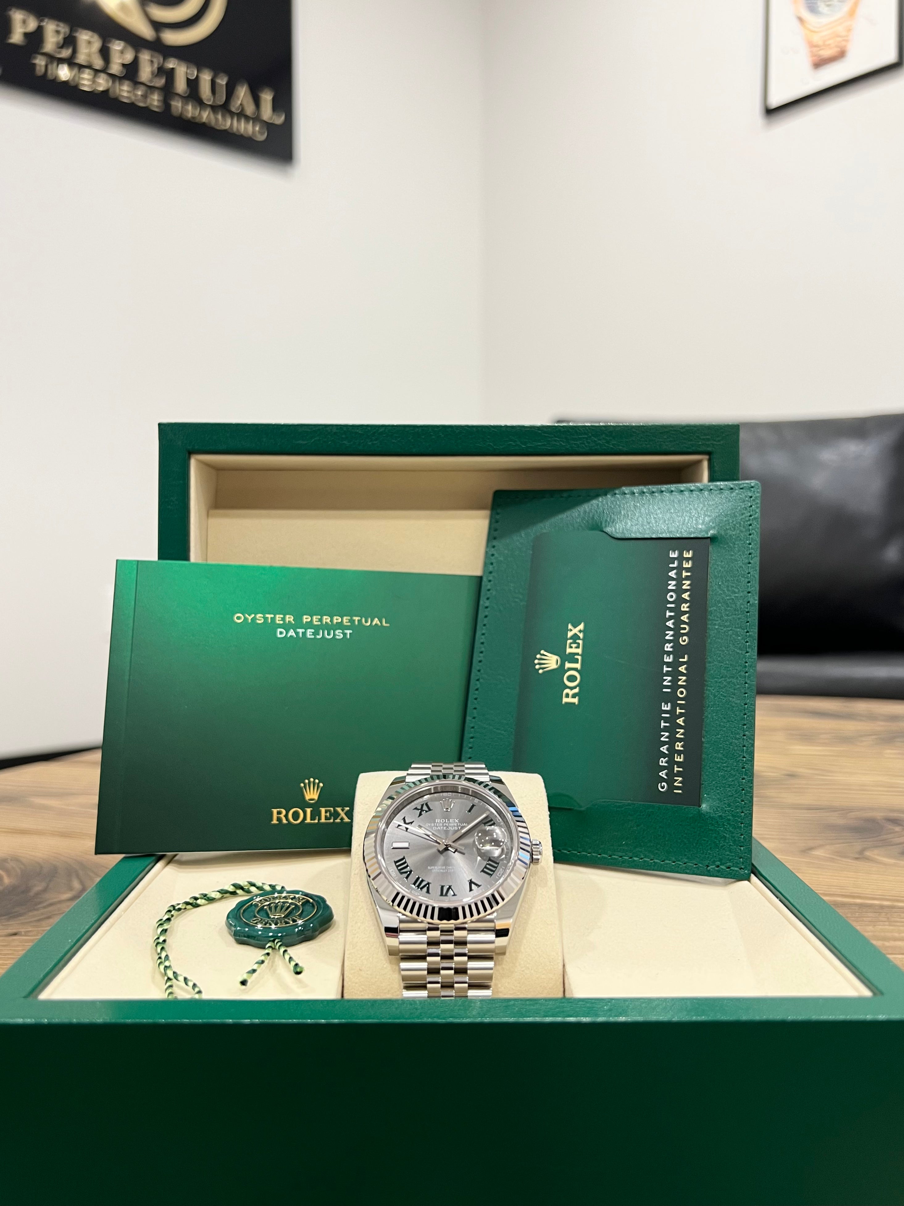 ROLEX DATEJUST 41 WIMBLEDON 126334