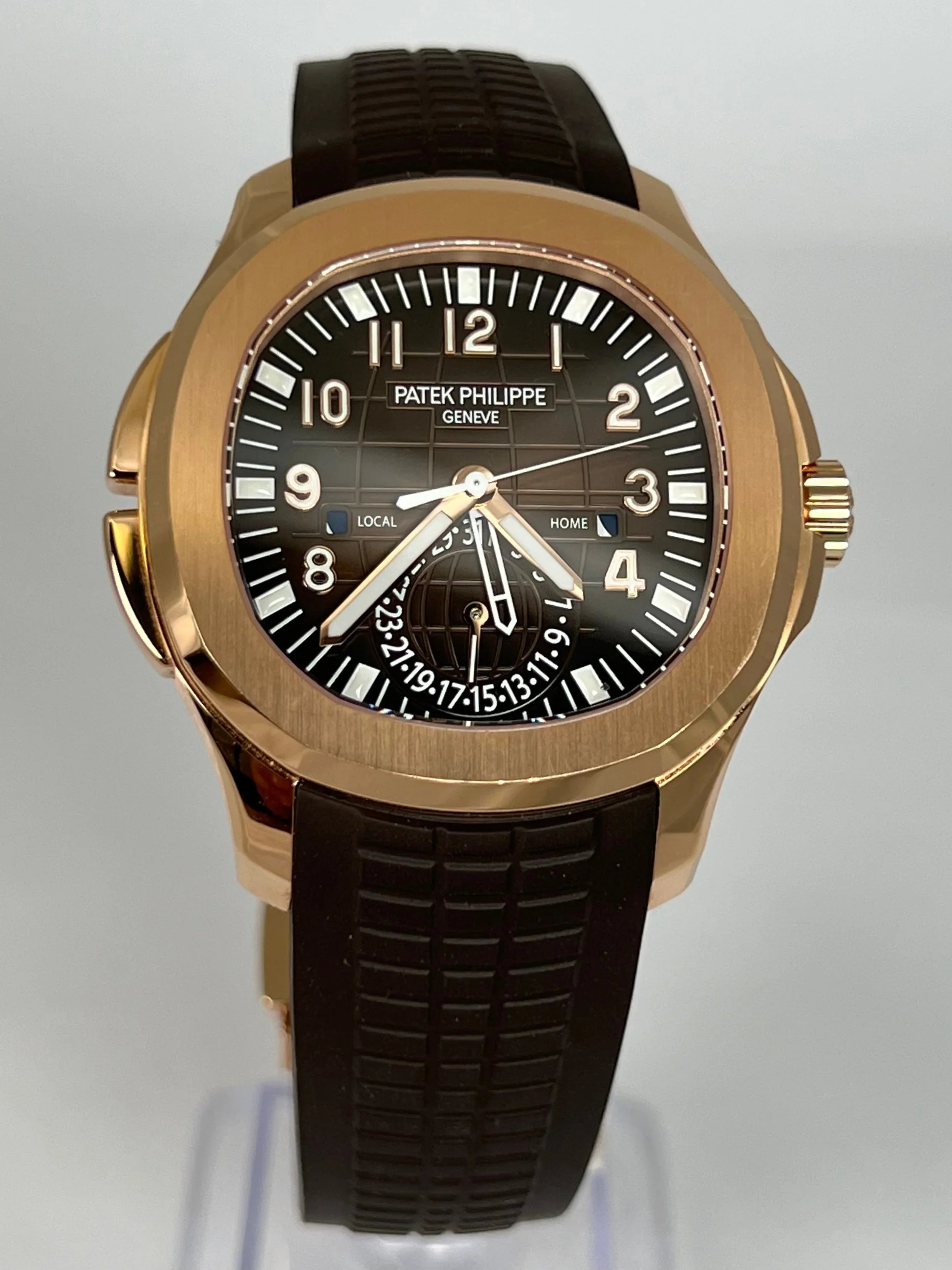 PATEK PHILIPPE AQUANAUT TRAVEL TIME ROSE GOLD 5164R