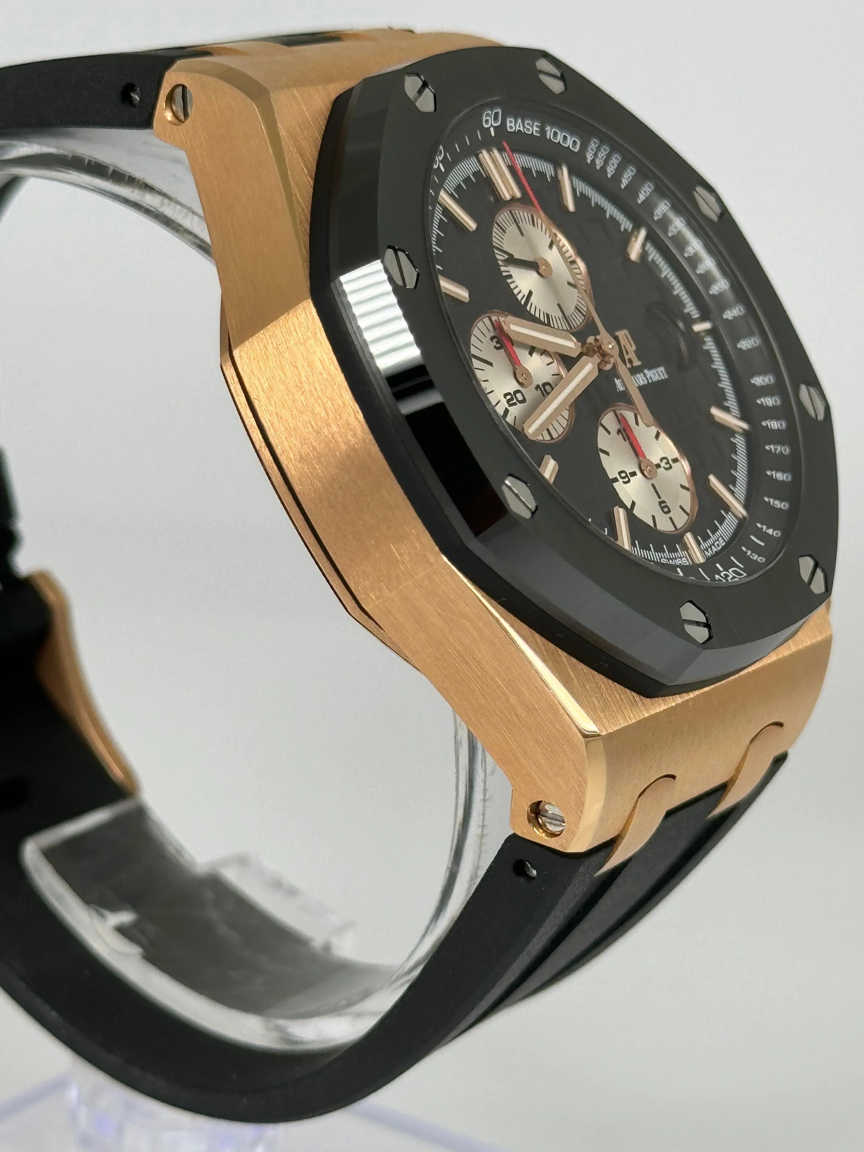 AUDEMARS PIGUET ROYAL OAK OFFSHORE 44MM ROSE GOLD BLACK DIAL 26401RO