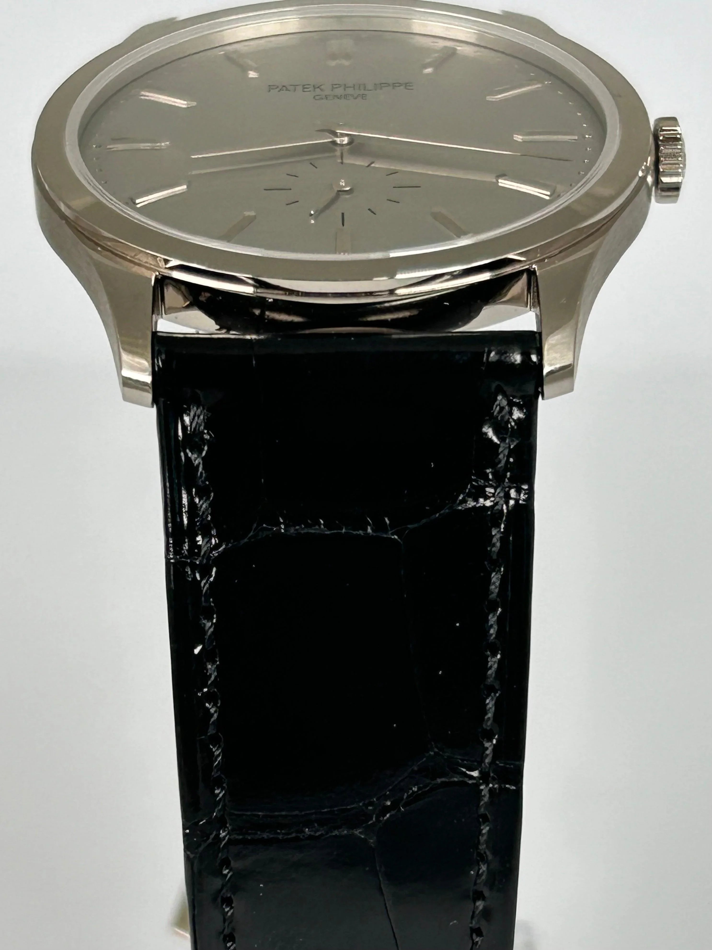 Patek Philippe Calatrava Silver Dial 18 kt White Gold 5196G