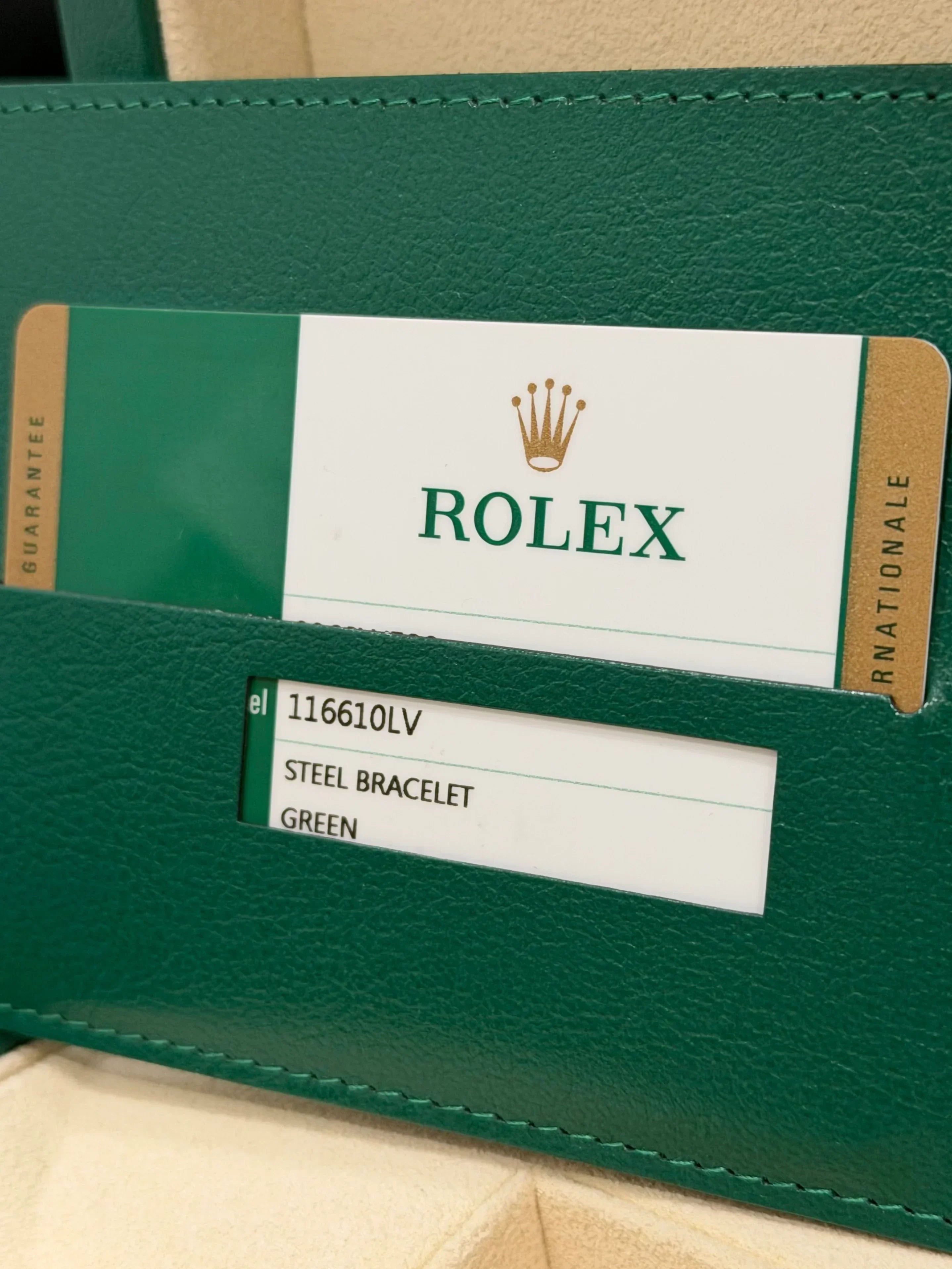 ROLEX SUBMARINER HULK 116610LV