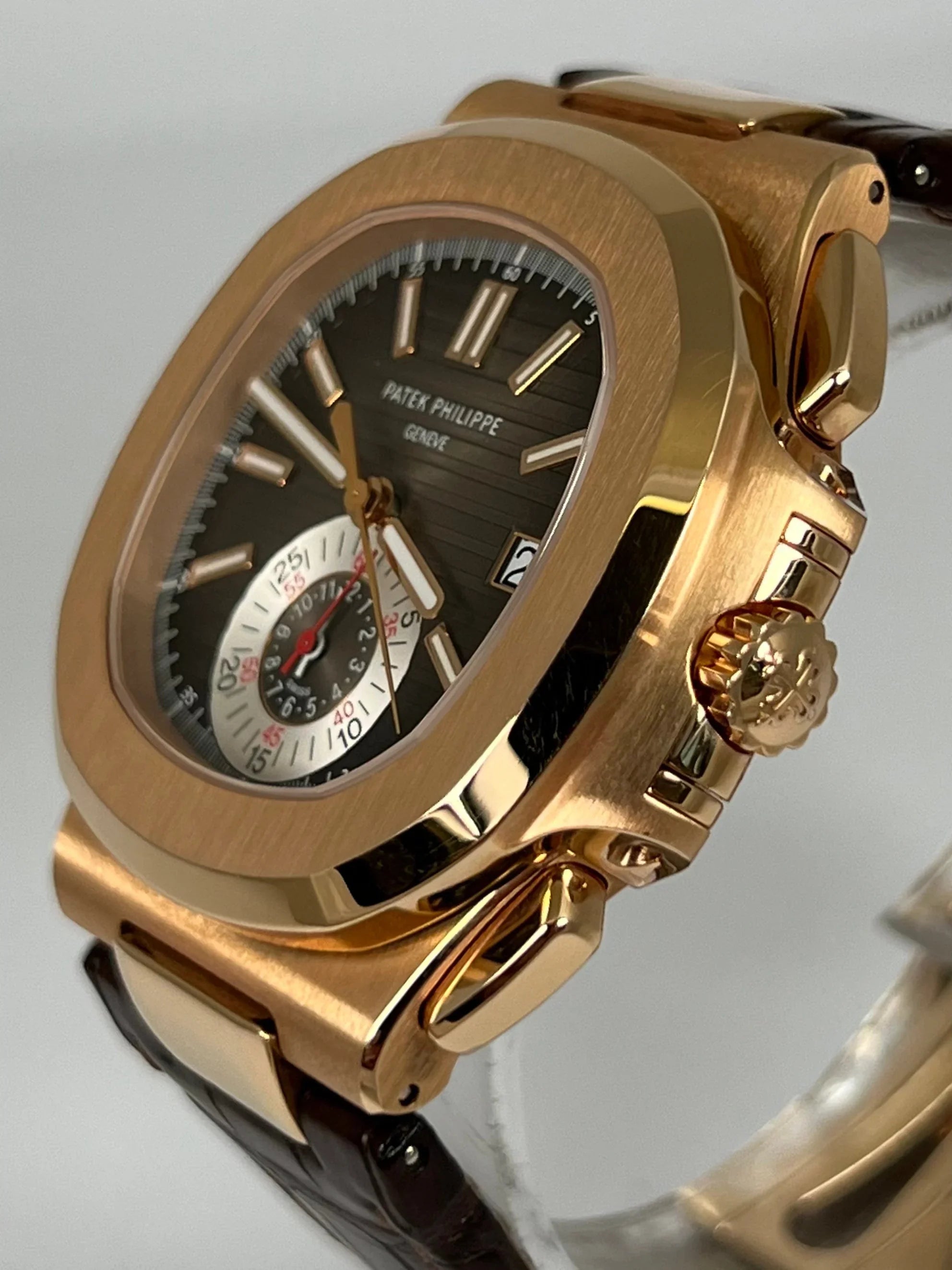 PATEK PHILIPPE NAUTILUS FLYBACK CHRONOGRAPH ROSE GOLD 5980R-001