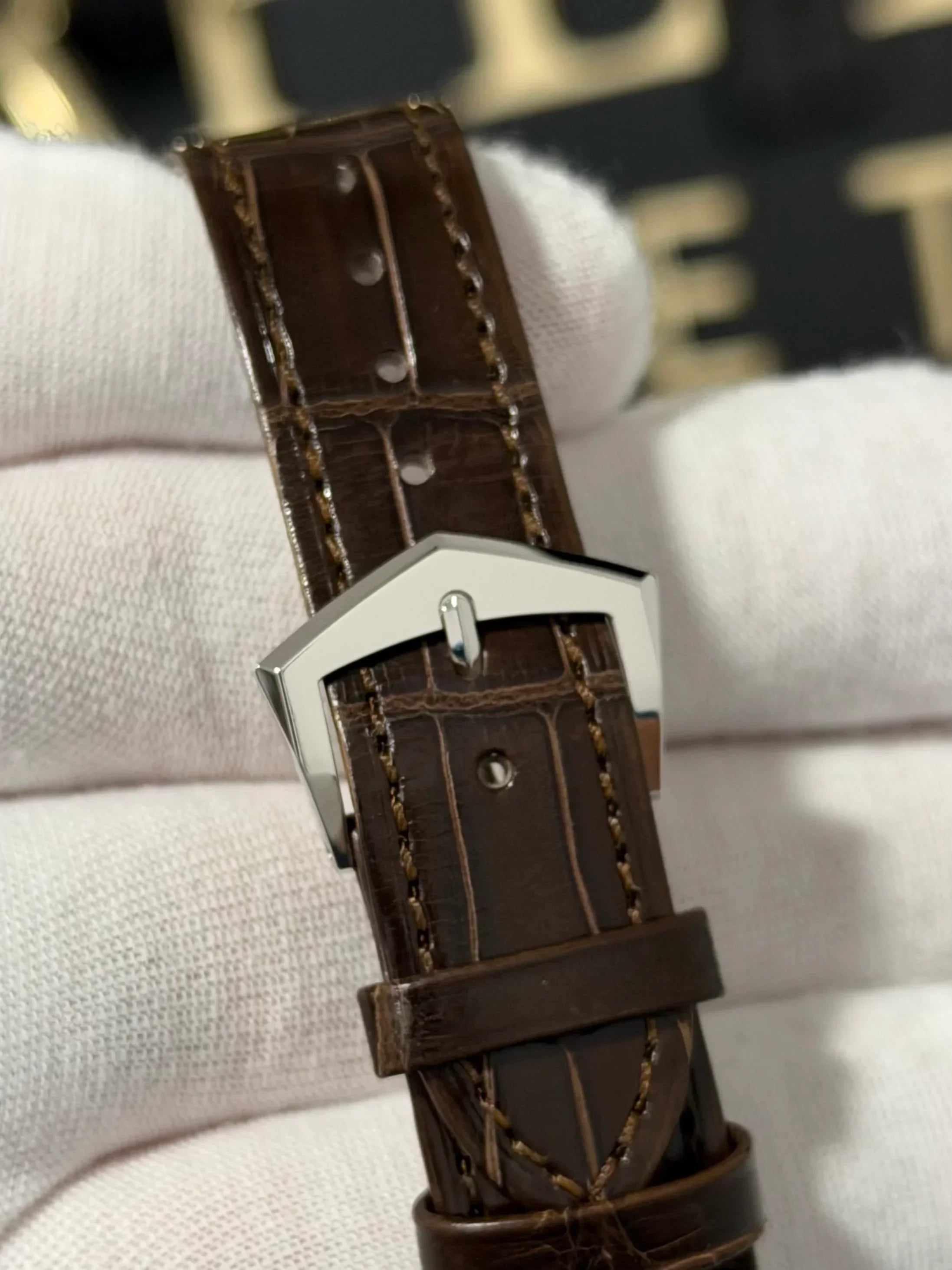 PATEK PHILIPPE CALATRAVA PLATINUM SALMON 6196P