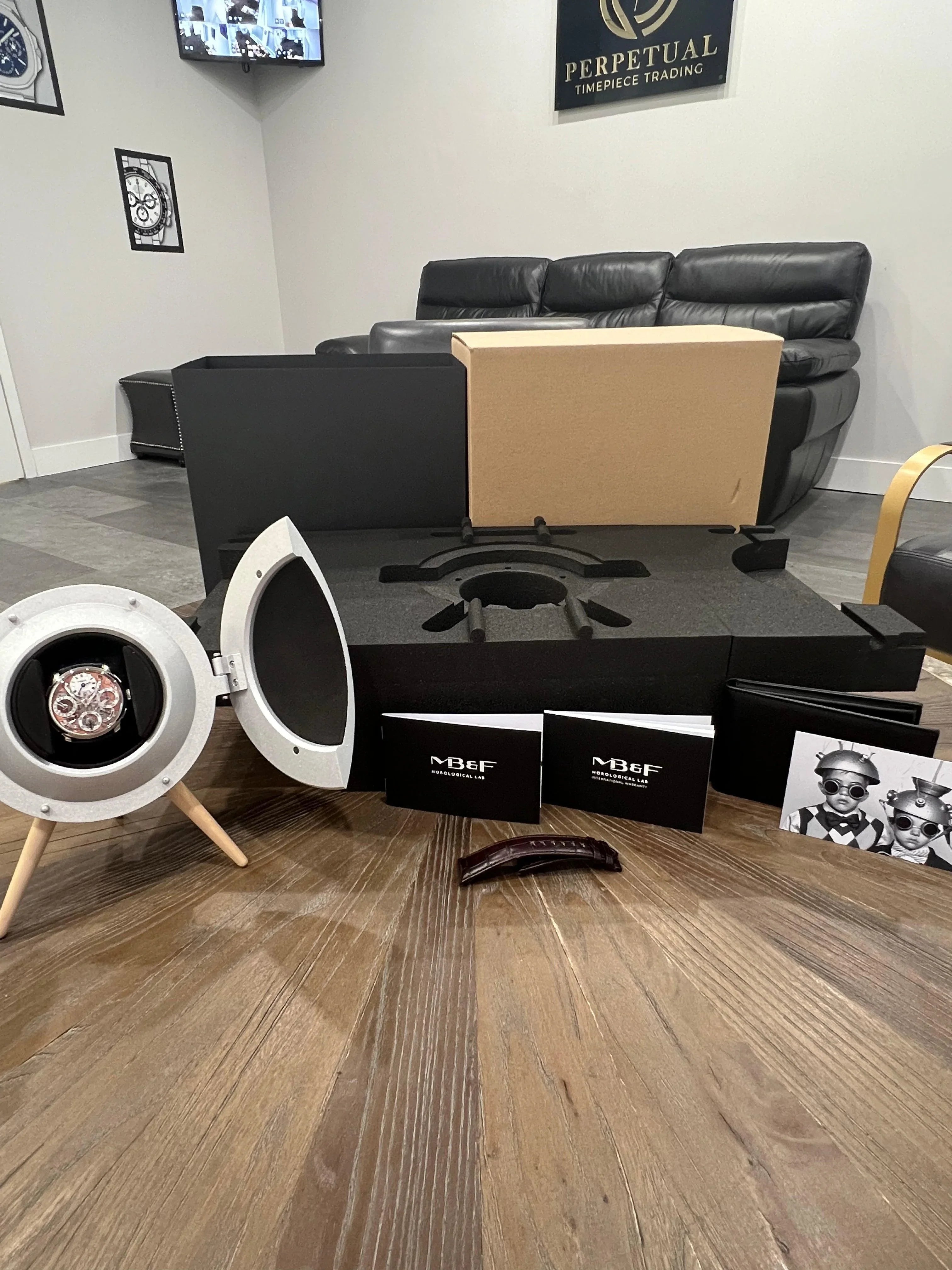 MB&F LM PERPETUAL CALENDAR SALMON STAINLESS STEEL 03.SL.S