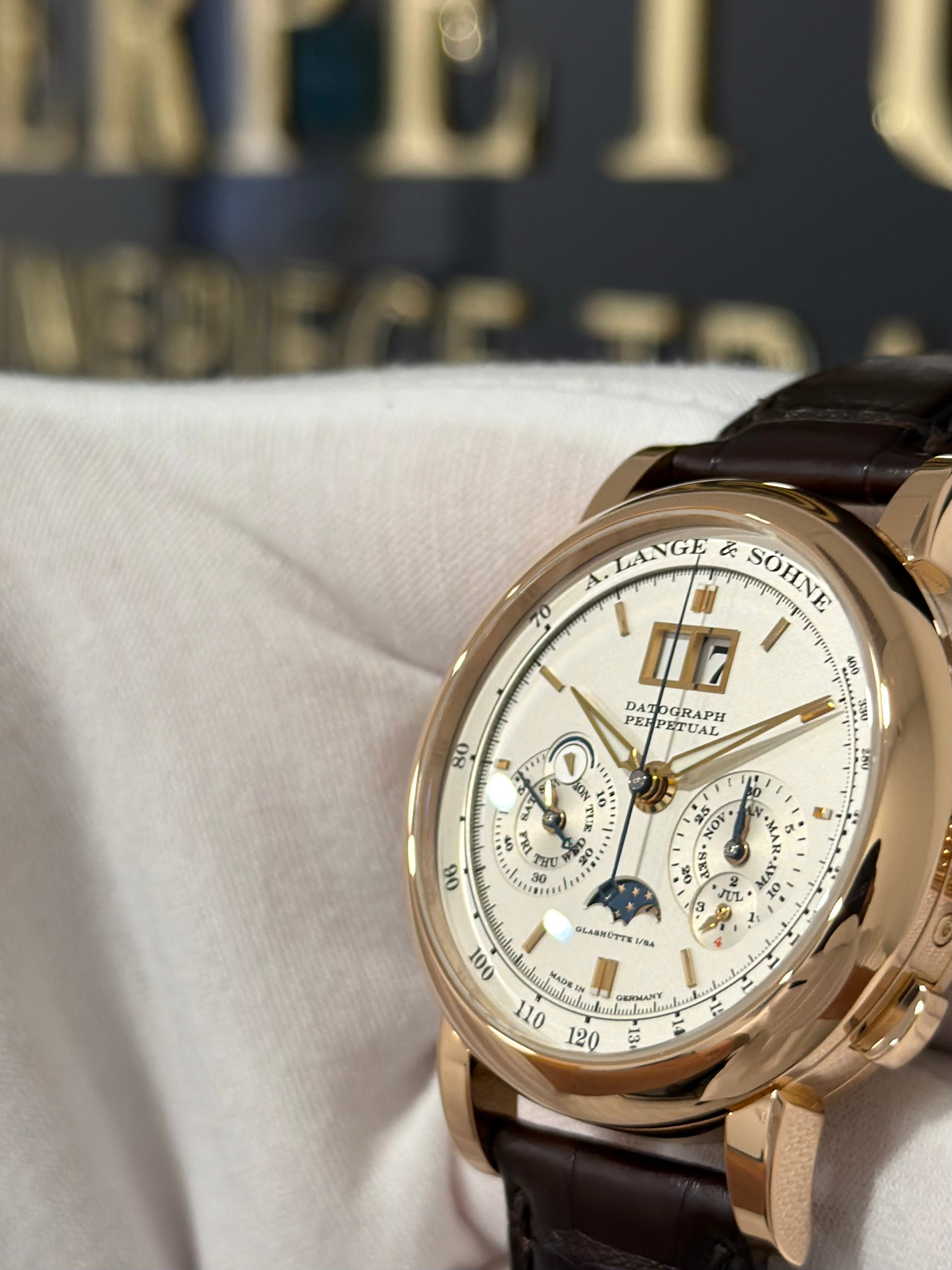A. LANGE & SOHNE DATOGRAPH PERPETUAL ROSE GOLD 410.032