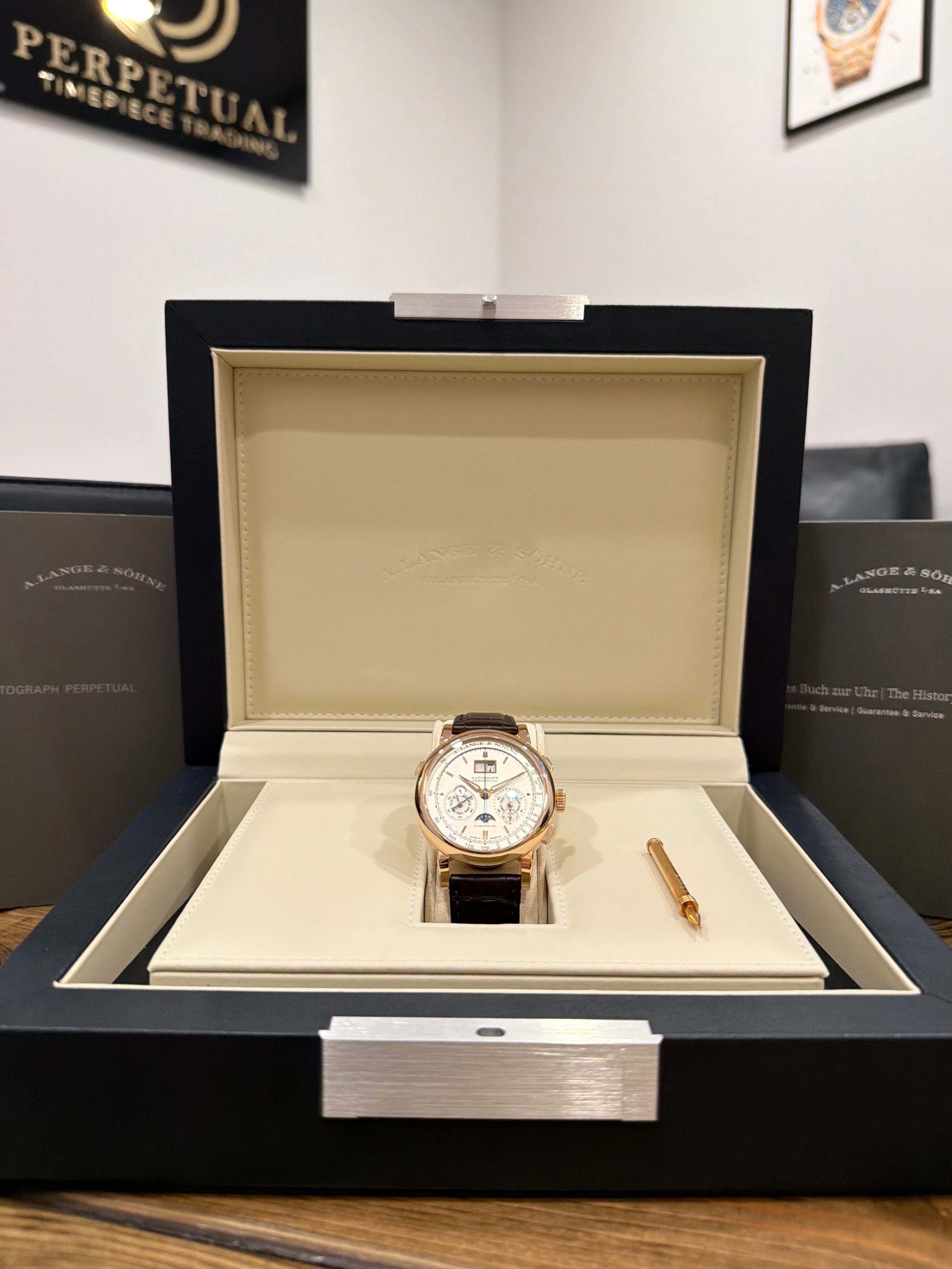 A. LANGE & SOHNE DATOGRAPH PERPETUAL ROSE GOLD 410.032