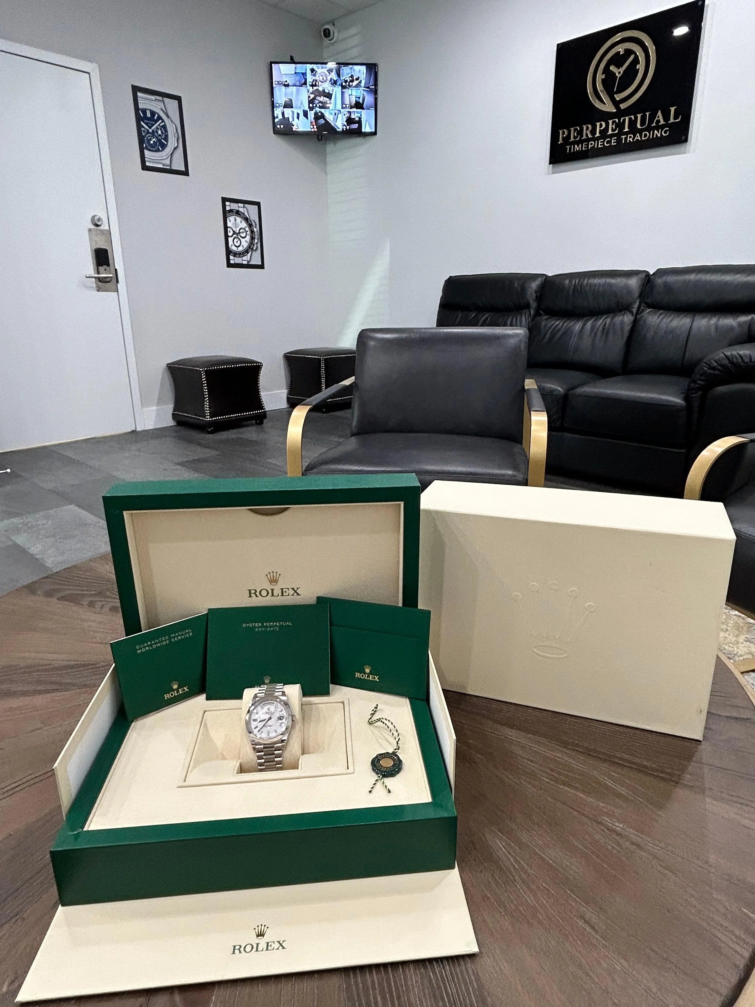 ROLEX DAY-DATE 40 METEORITE PLATINUM DISCONTINUED 228206