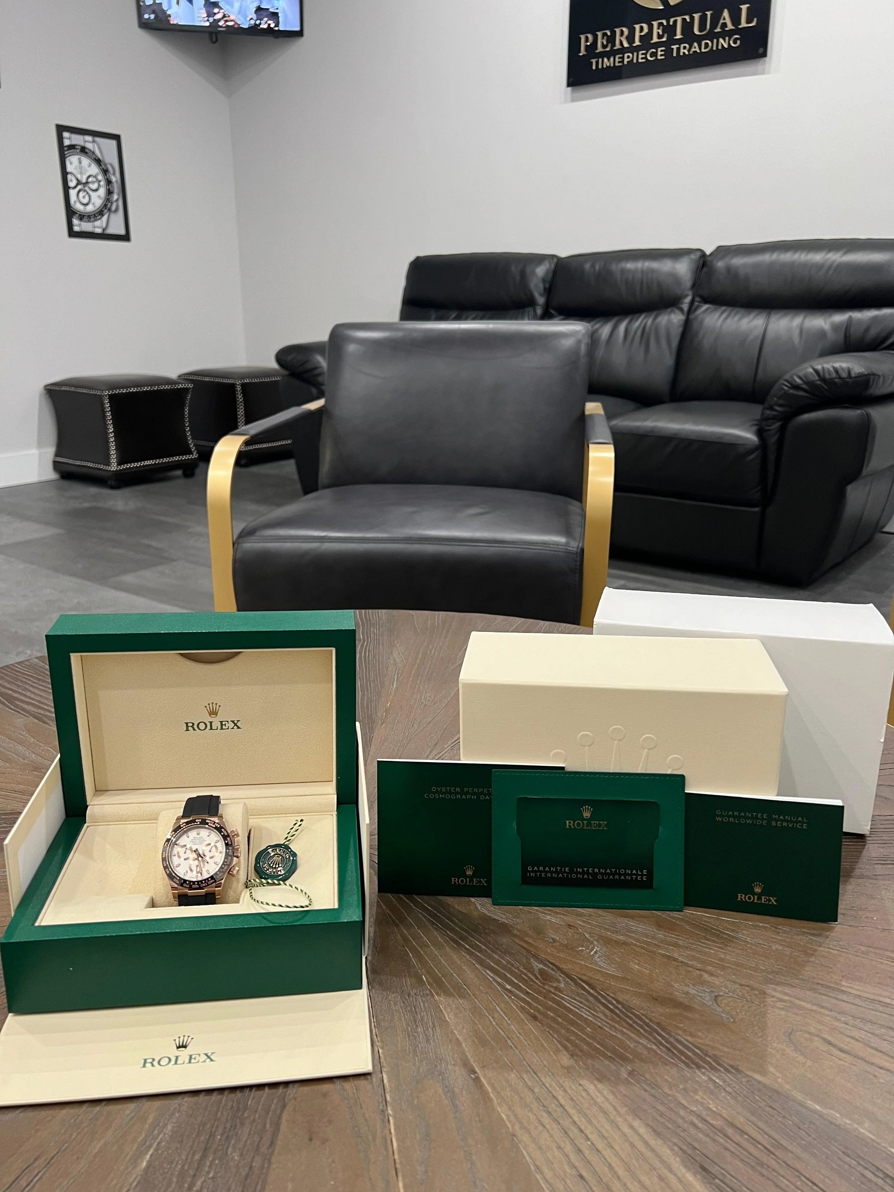 ROLEX DAYTONA IVORY OYSTERFLEX 116515LN