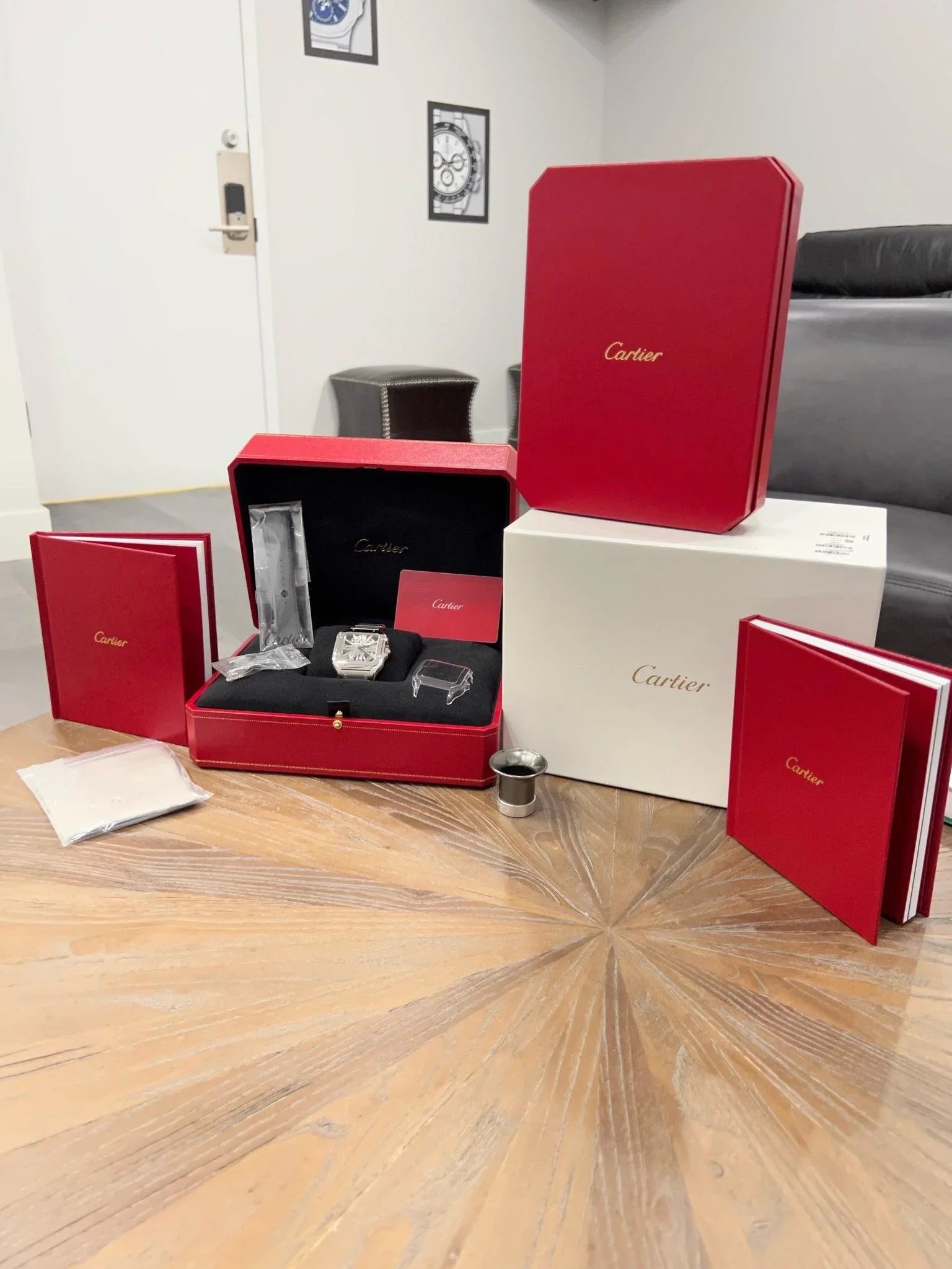 CARTIER SANTOS DE CARTIER SKELETON WHSA0015