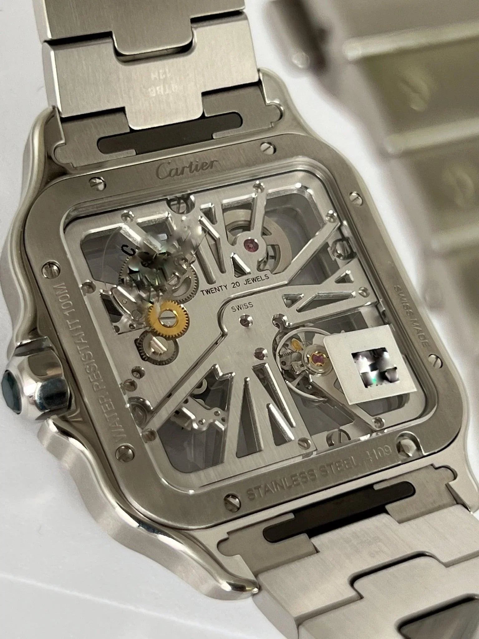 CARTIER SANTOS DE CARTIER SKELETON WHSA0015