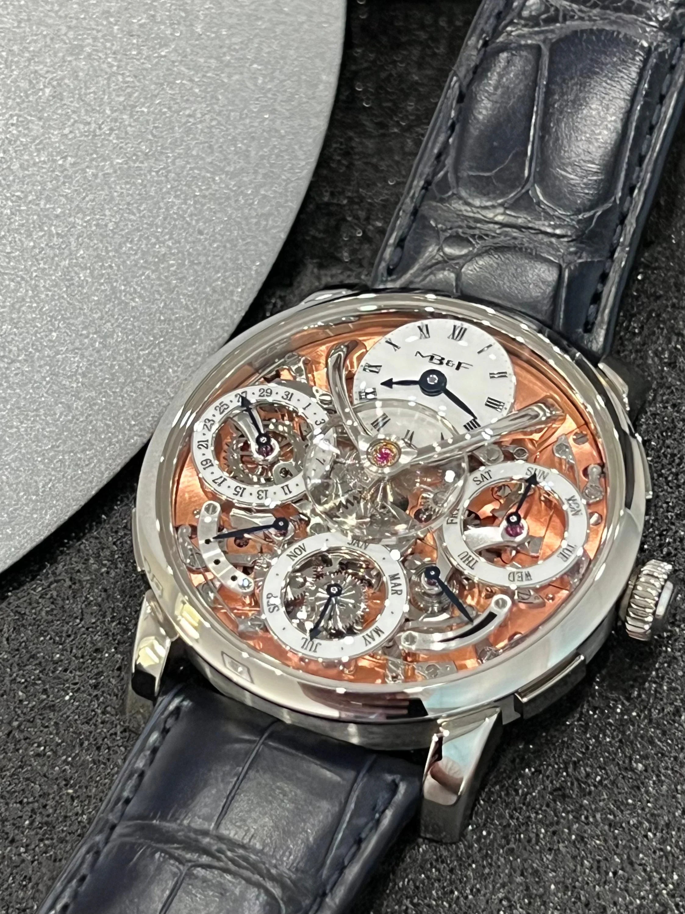 MB&F LM PERPETUAL CALENDAR SALMON STAINLESS STEEL 03.SL.S