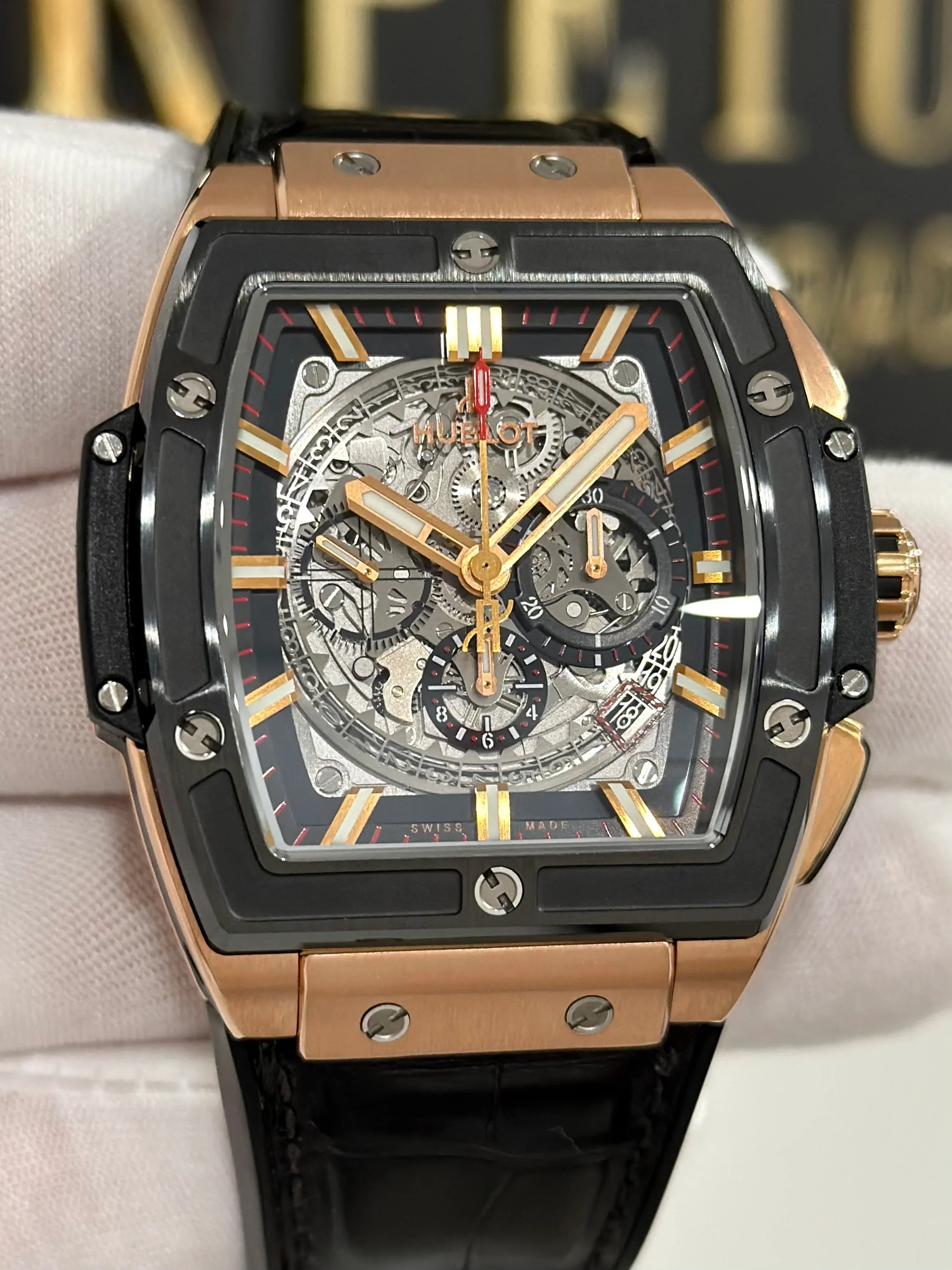 HUBLOT SPIRIT OF BIG BANG ROSE GOLD CERAMIC 601.OM.0183.LR