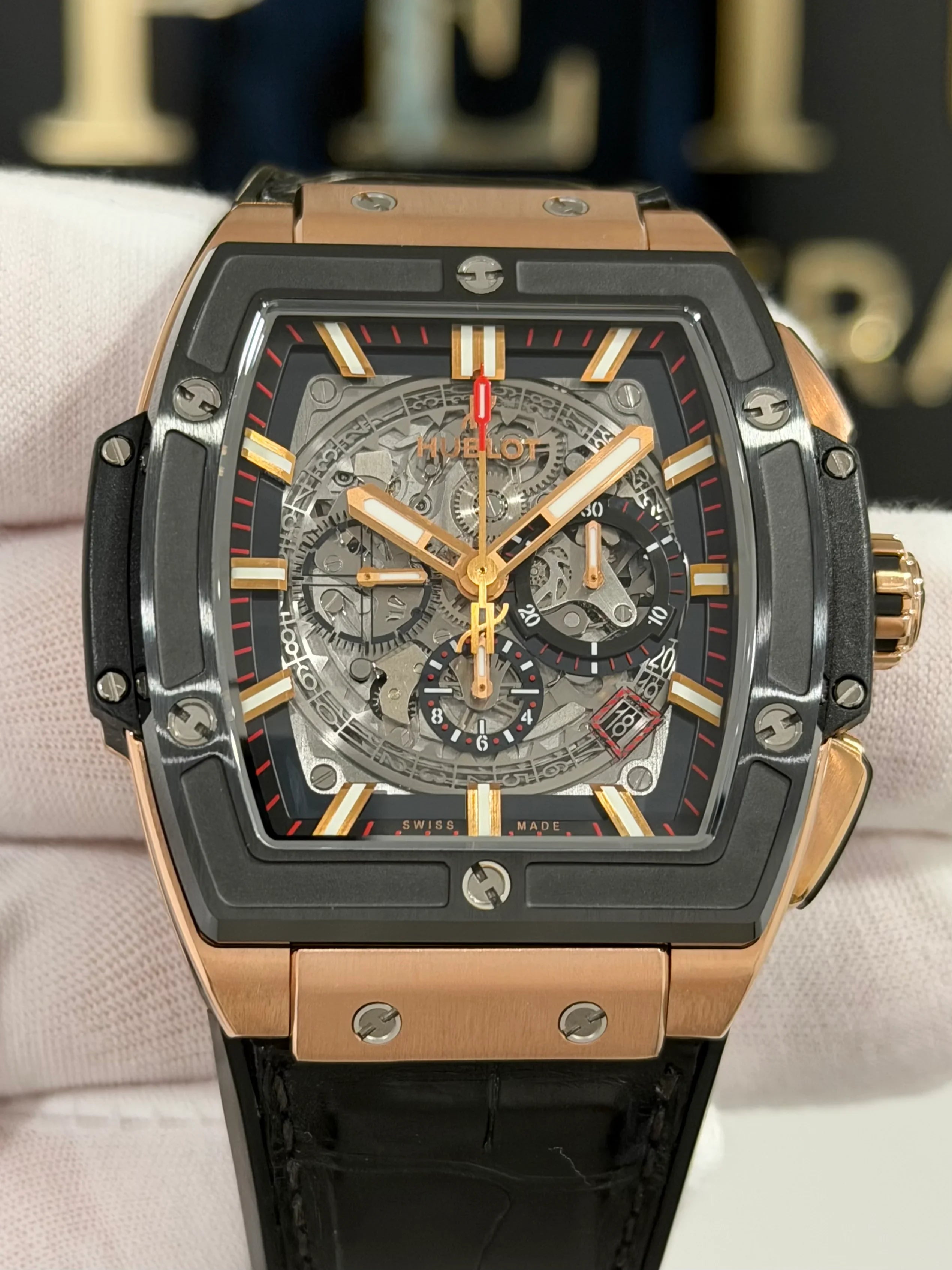 HUBLOT SPIRIT OF BIG BANG ROSE GOLD CERAMIC 601.OM.0183.LR