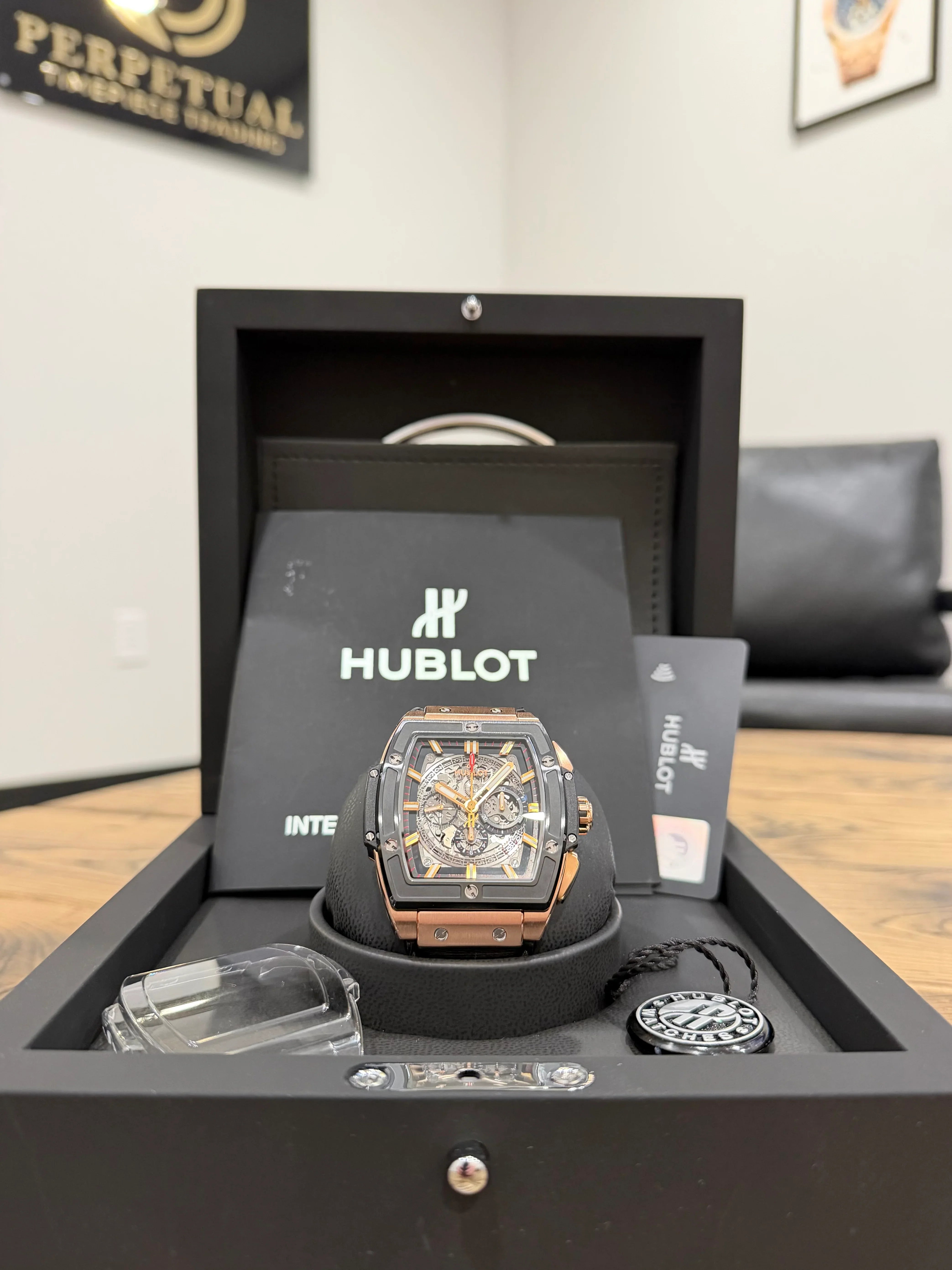 HUBLOT SPIRIT OF BIG BANG ROSE GOLD CERAMIC 601.OM.0183.LR