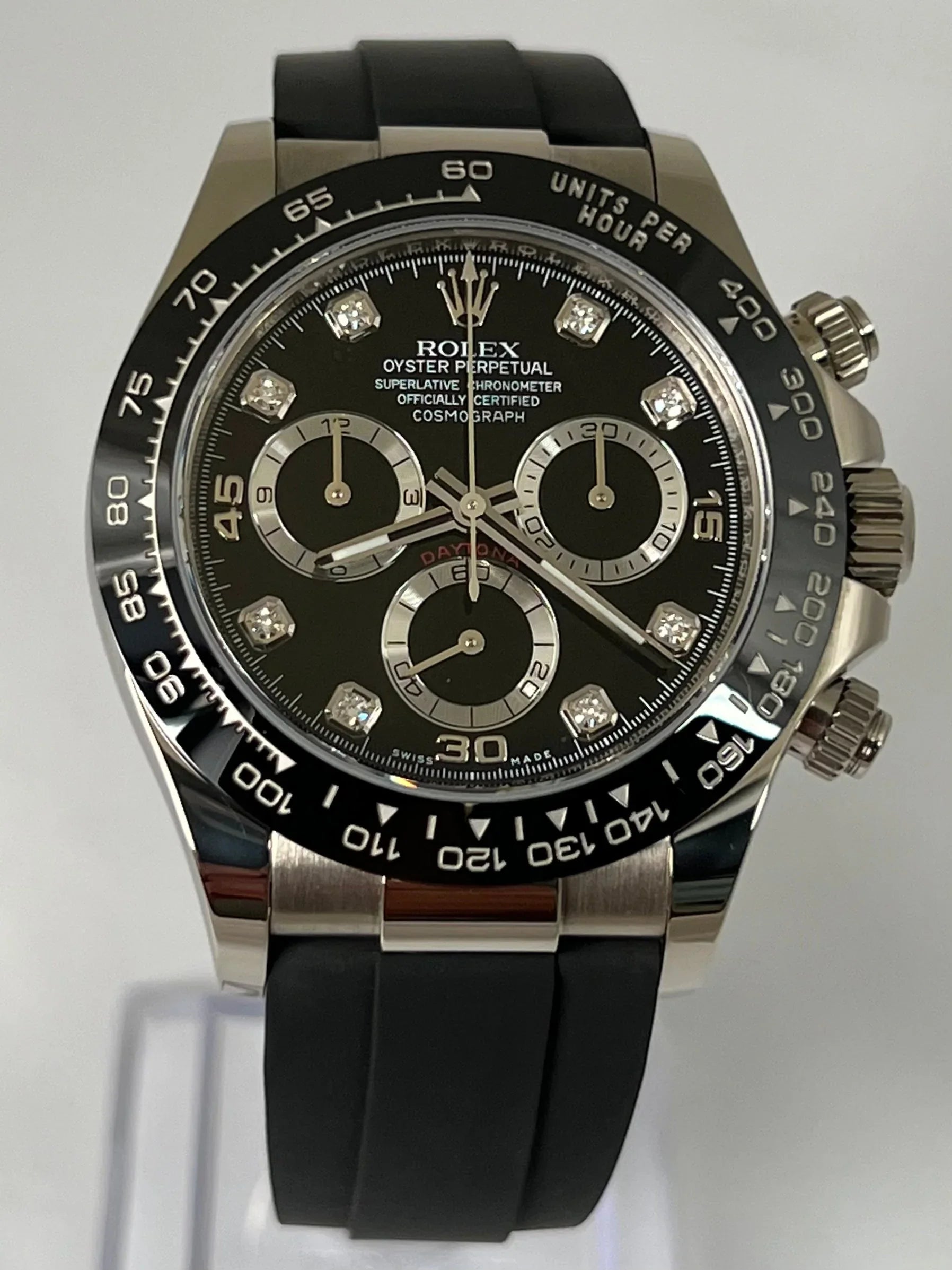 ROLEX DAYTONA BLACK DIAMOND OYSTERFLEX 116519LN