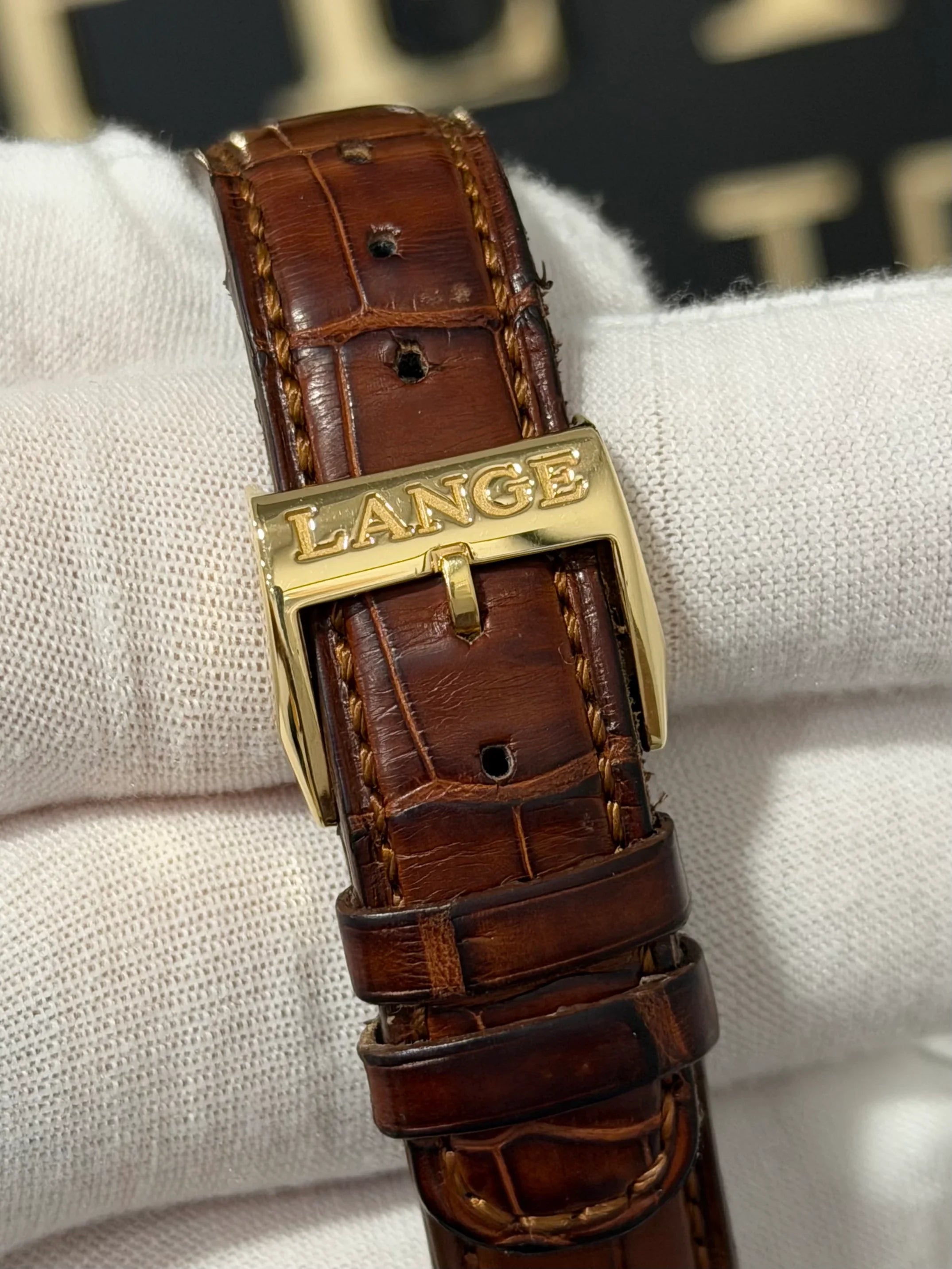 A. LANGE & SOHNE LANGEMATIK PERPETUAL CALENDAR YELLOW GOLD 310.021 E