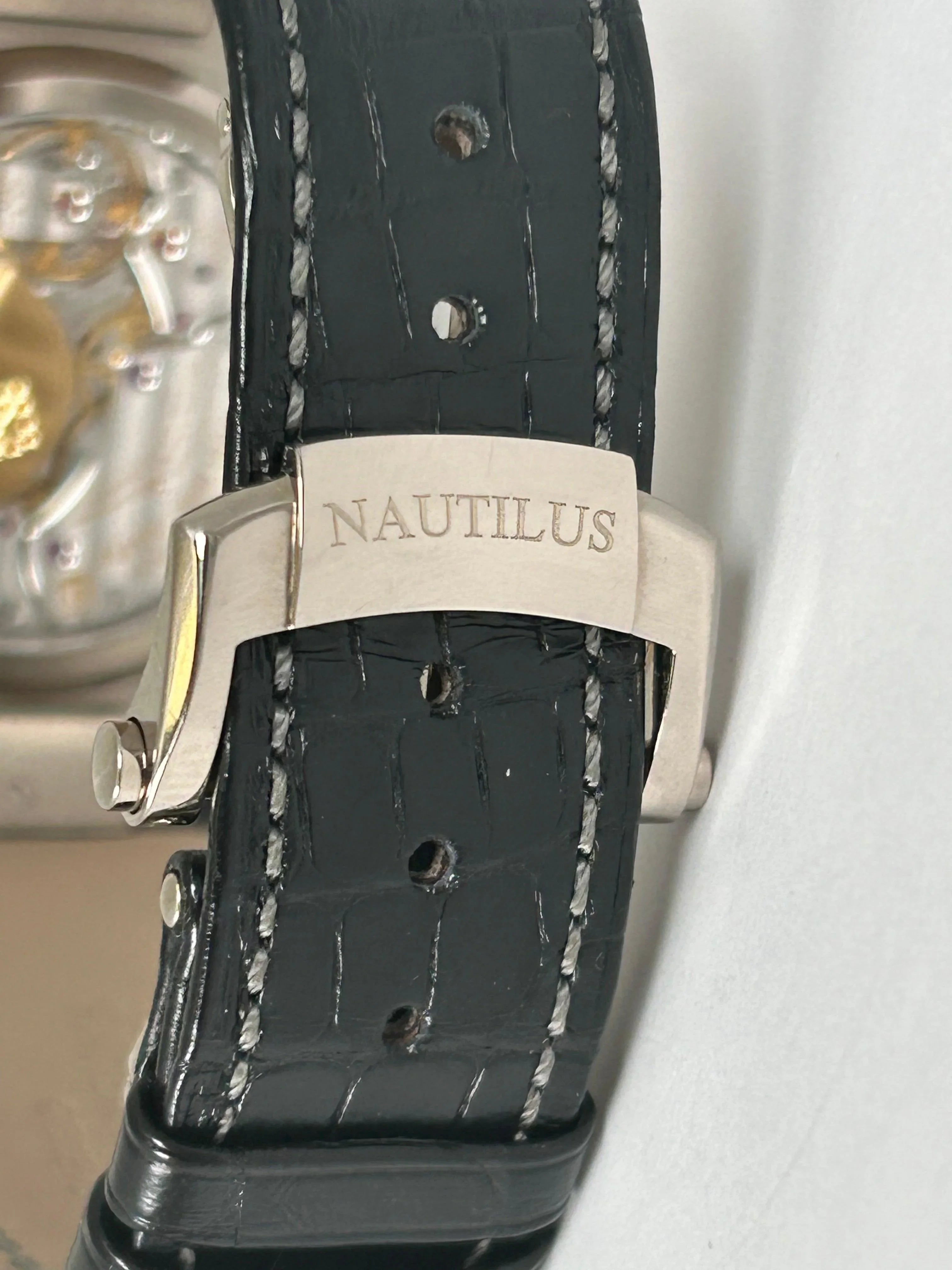 Patek Philippe Nautilus Moon Phases White Gold Grey Dial 5712G