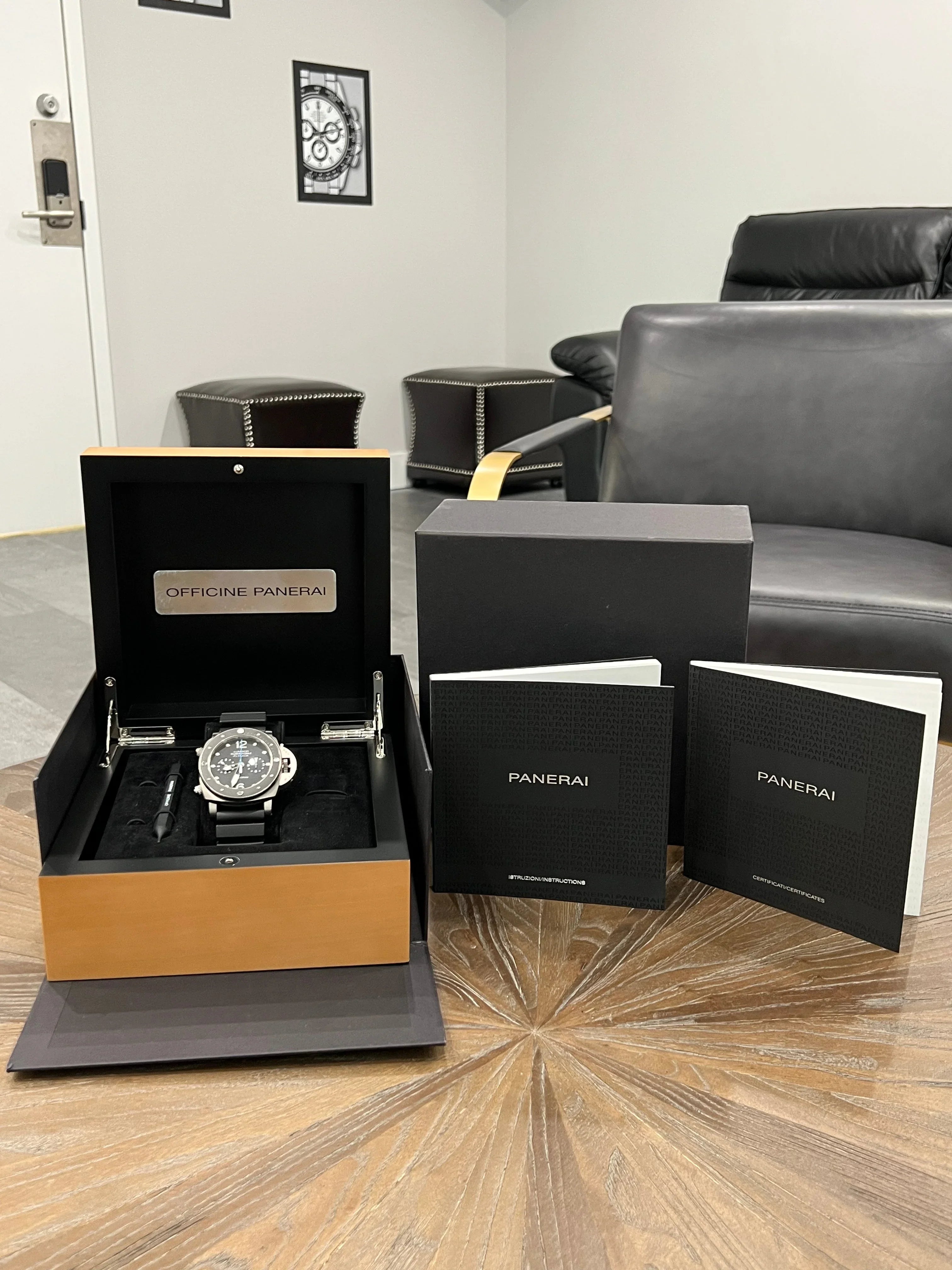 PANERAI LUMINOR SUBMERSIBLE FLYBACK PAM00615 PAM 615