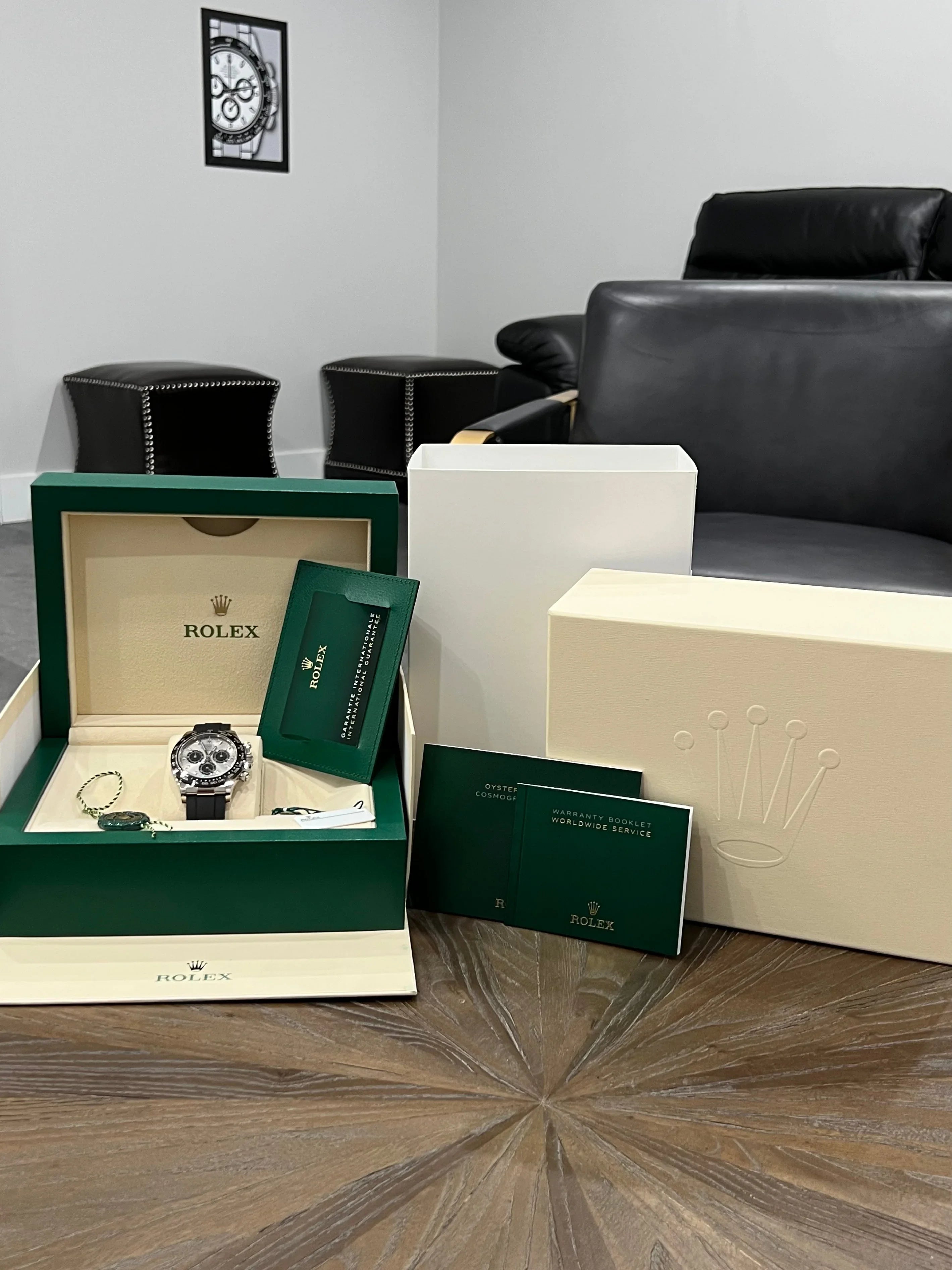 ROLEX DAYTONA WHITE GOLD STEEL/BLACK 2023 116519LN