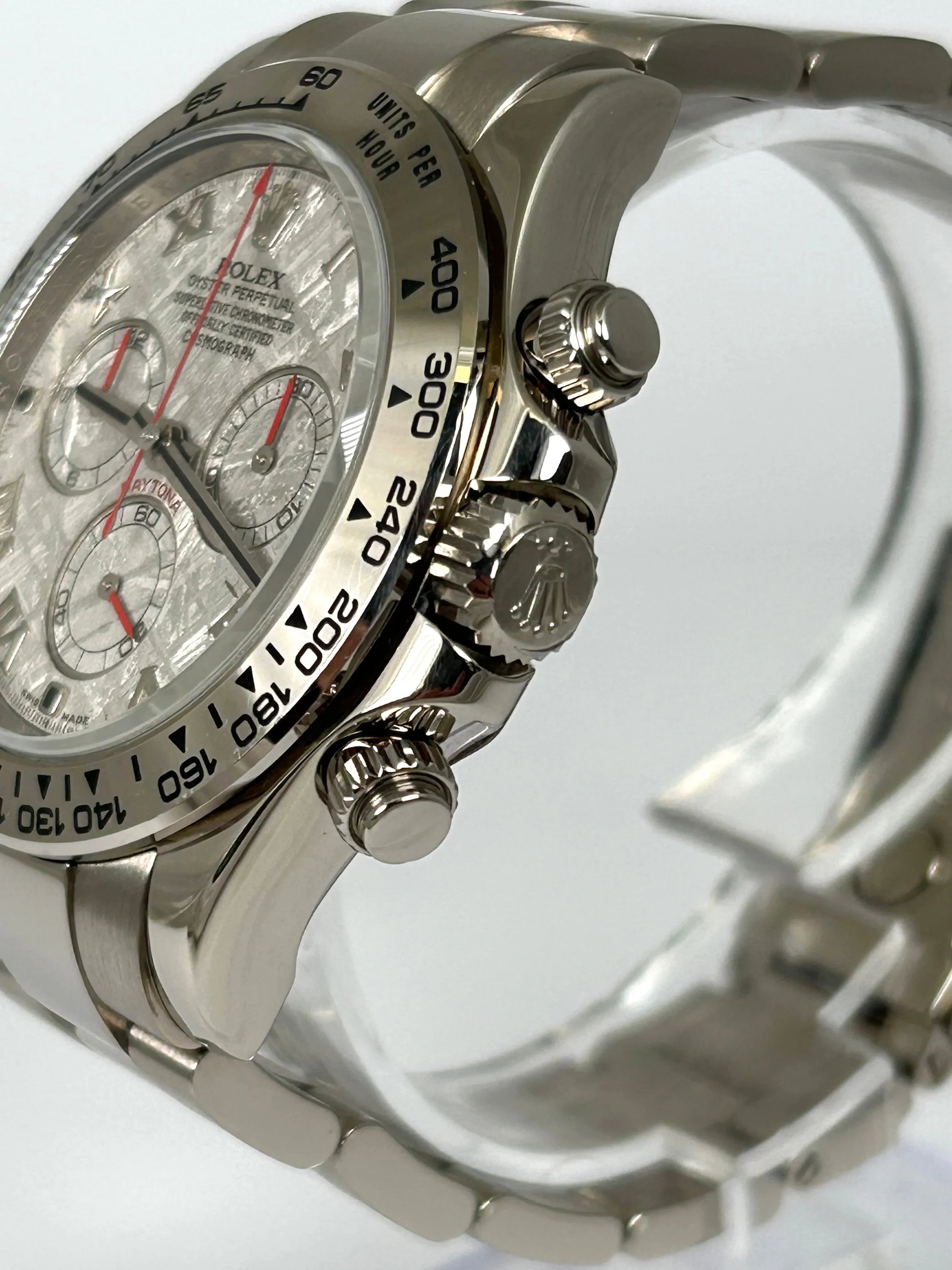 ROLEX METEORITE RED HANDS DAYTONA RARE 116509