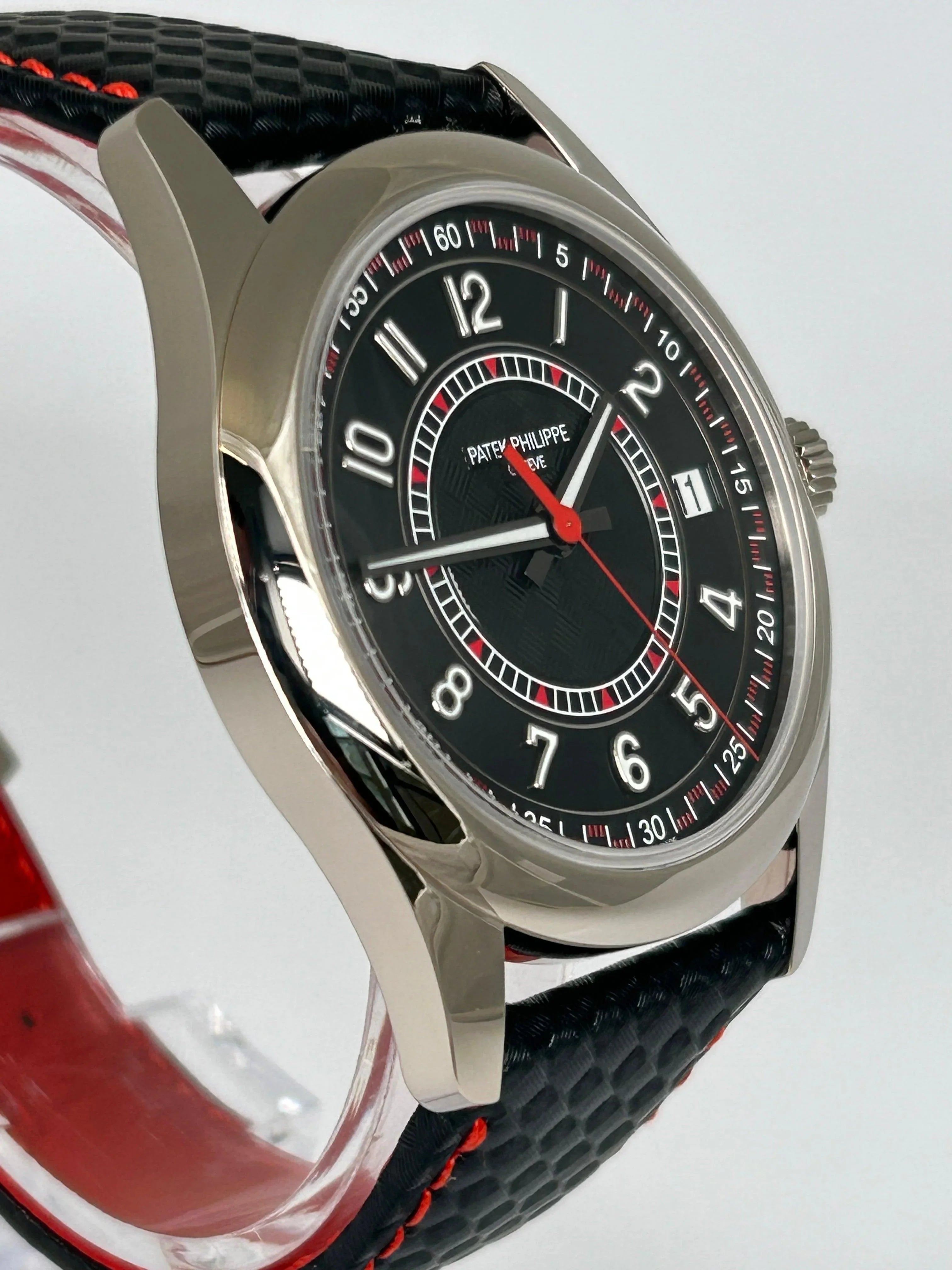PATEK PHILIPPE CALATRAVA WHITE GOLD RED SPORT 6007G