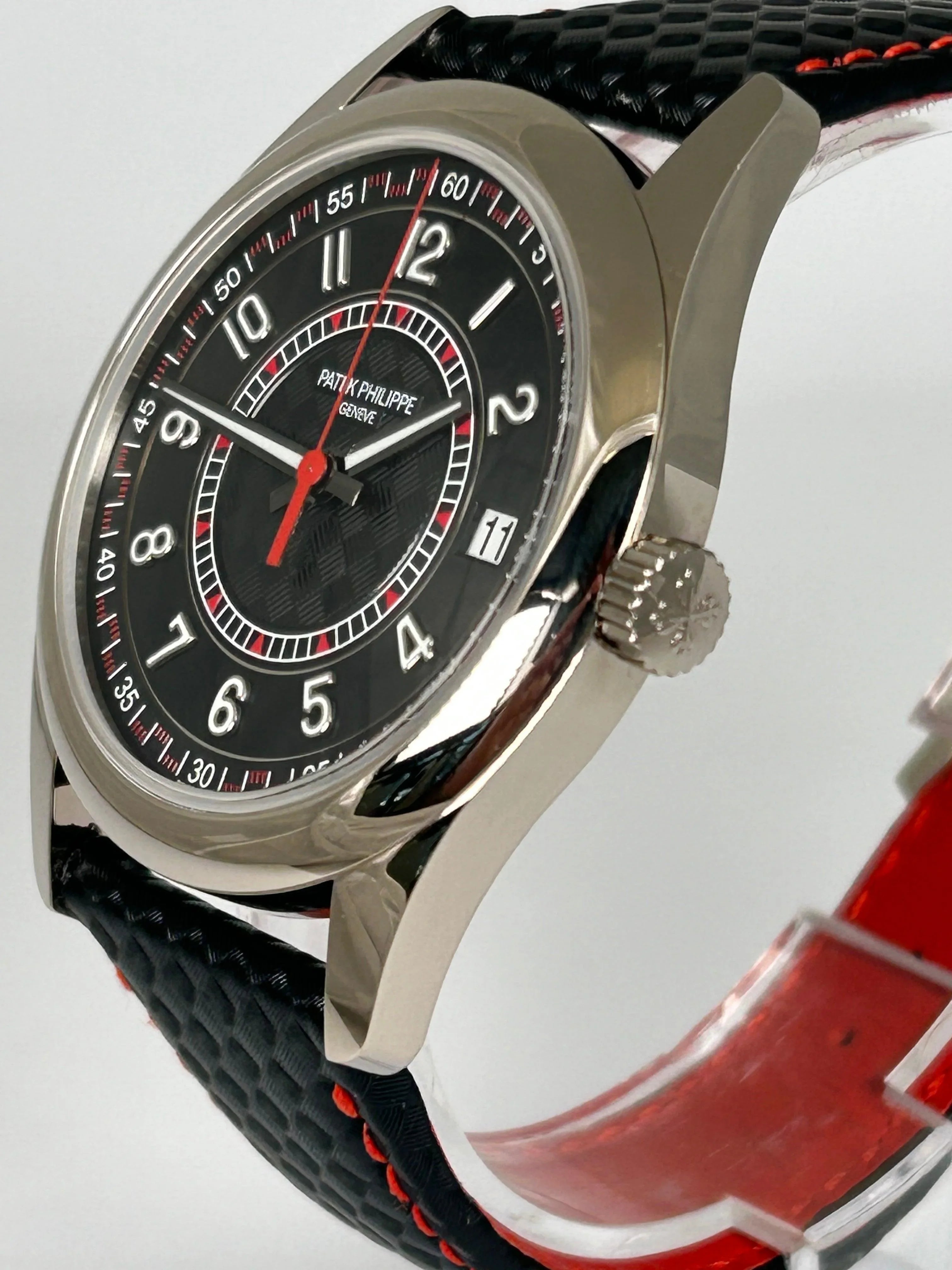 PATEK PHILIPPE CALATRAVA WHITE GOLD RED SPORT 6007G